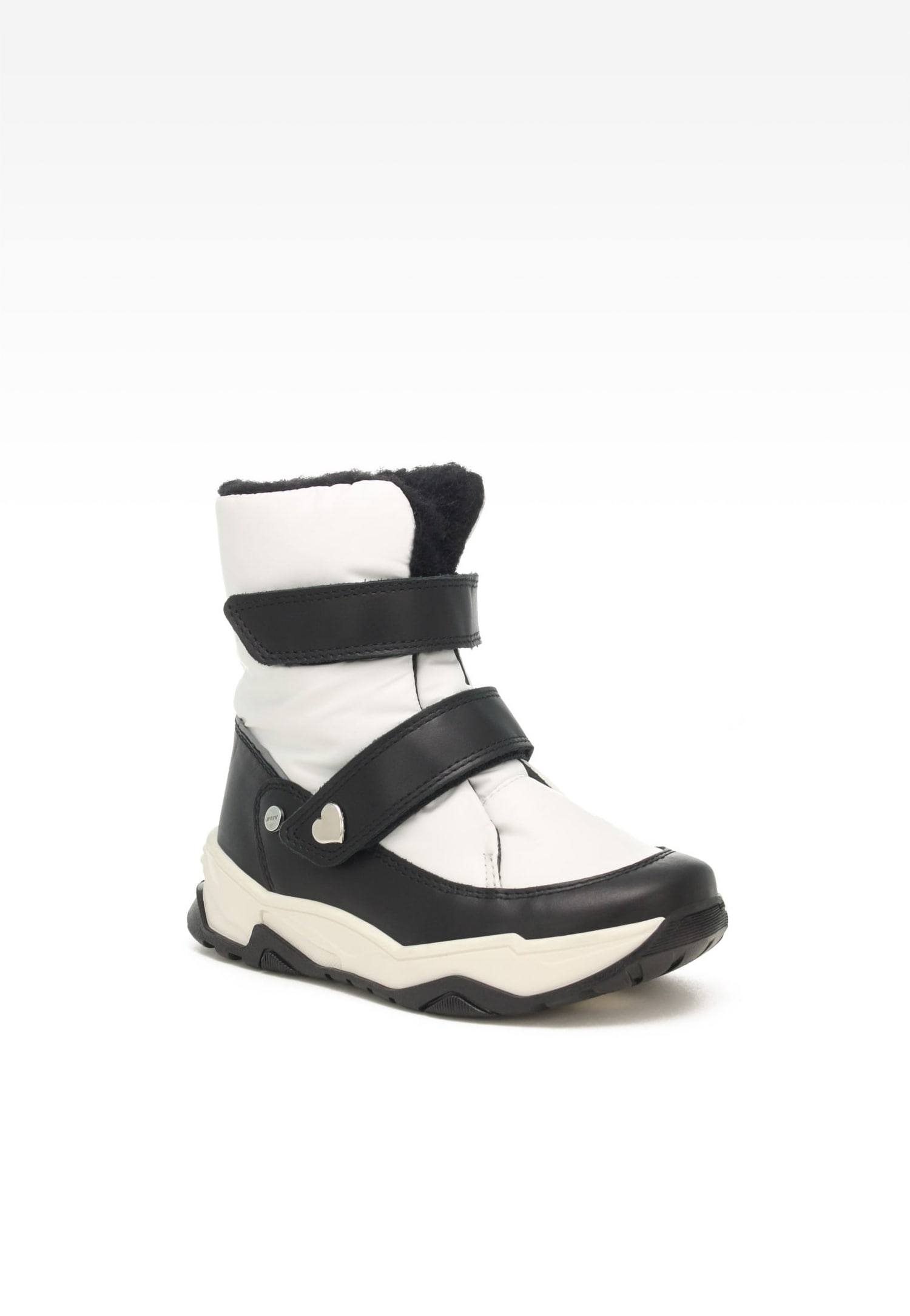 śniegowce BARTEK 14077005, dla dziewcząt, biało-czarny