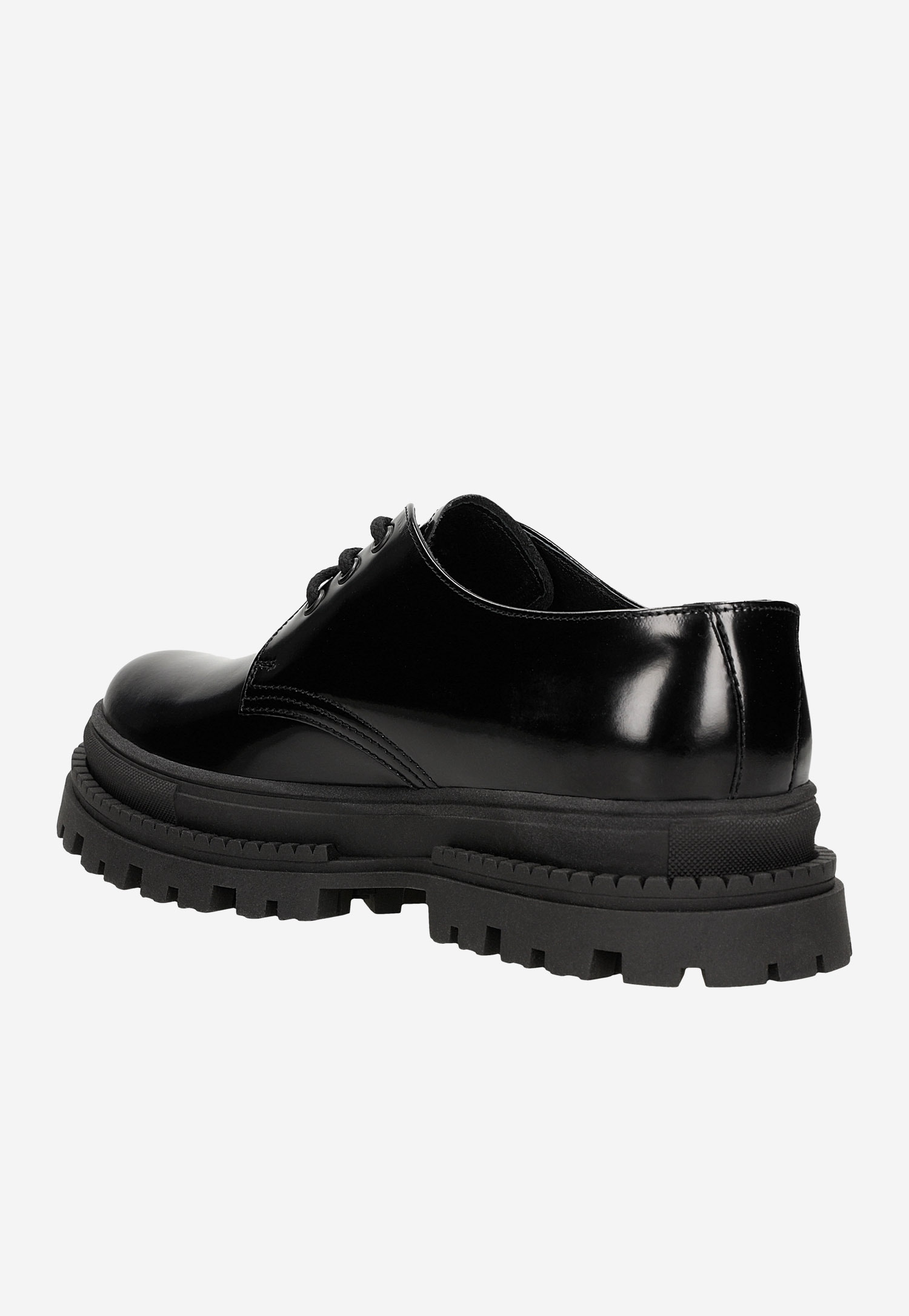 Czarne półbuty męskie oksfordy ze skóry naturalnej