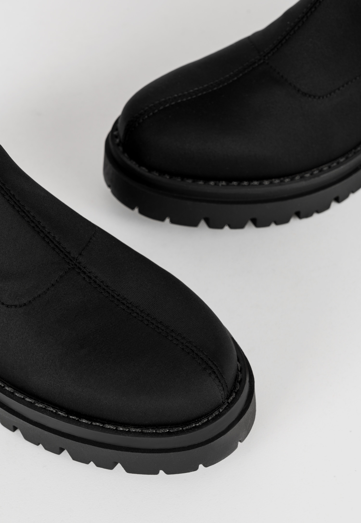 WJS czarne wysokie kozaki damskie za kolano