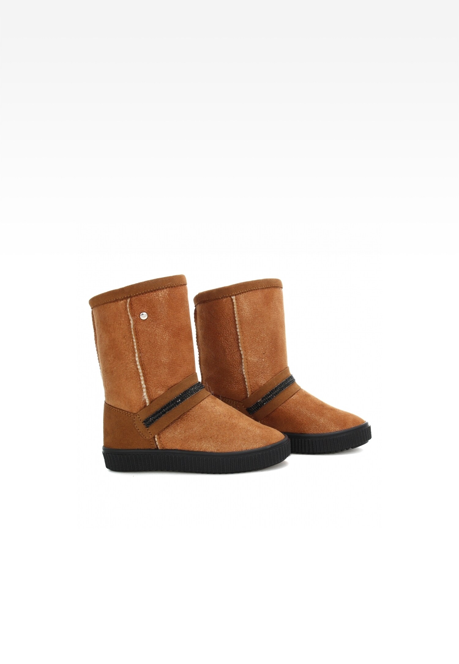 Botki ocieplane BARTEK T-477730/DAZ, dla dziewcząt, brązowy