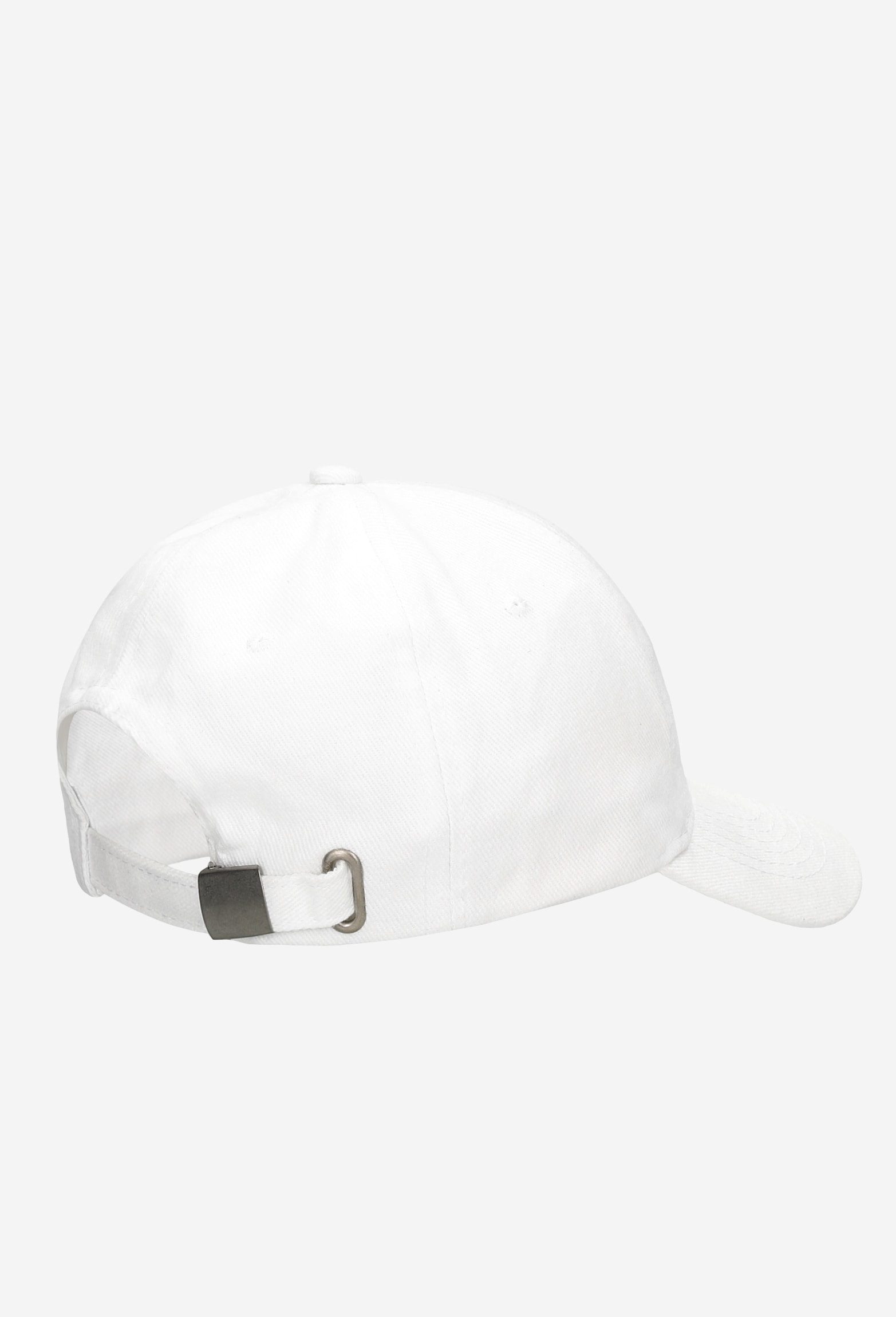 Biała czapka z daszkiem z logo