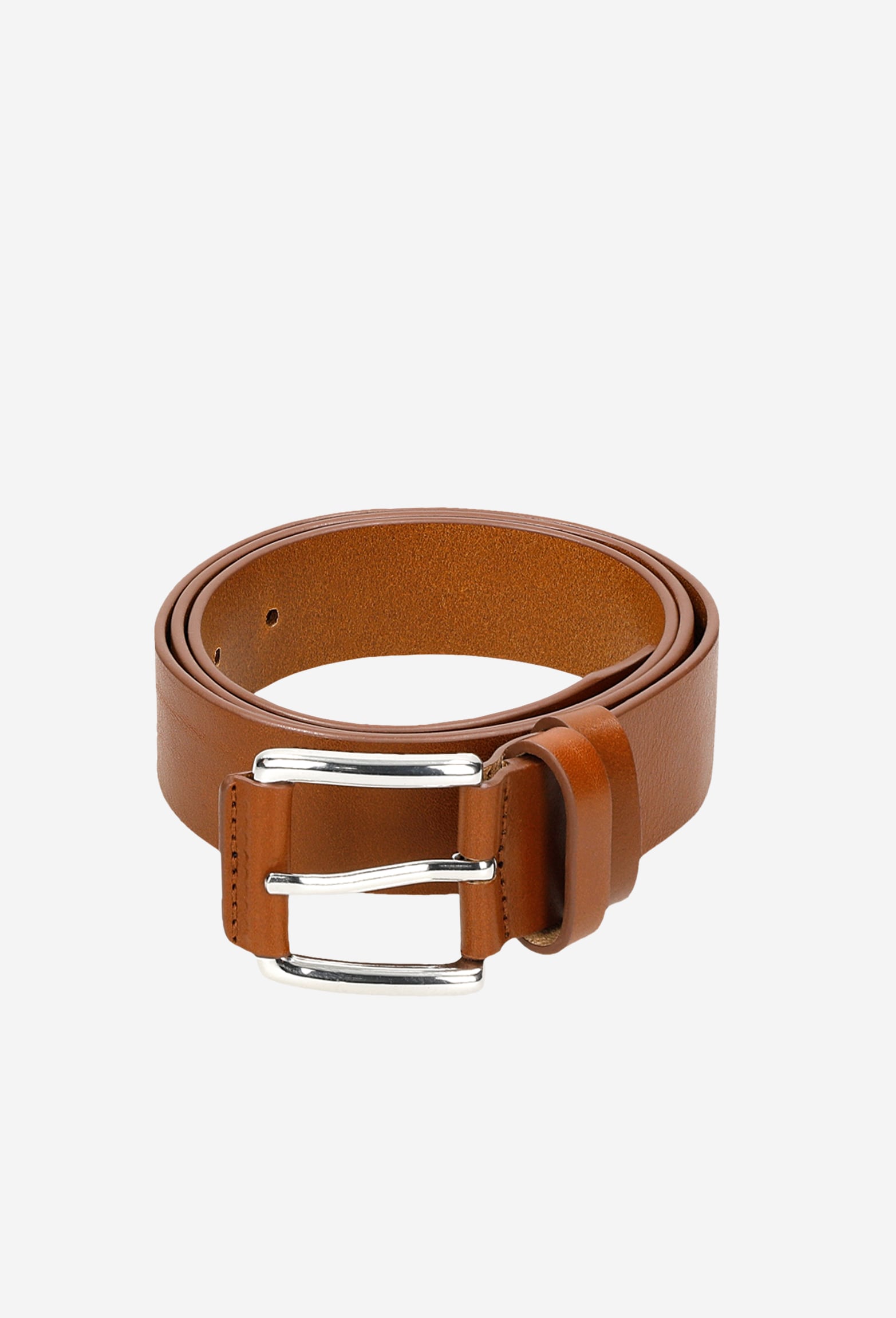 Jasnobrązowy skórzany pasek męski