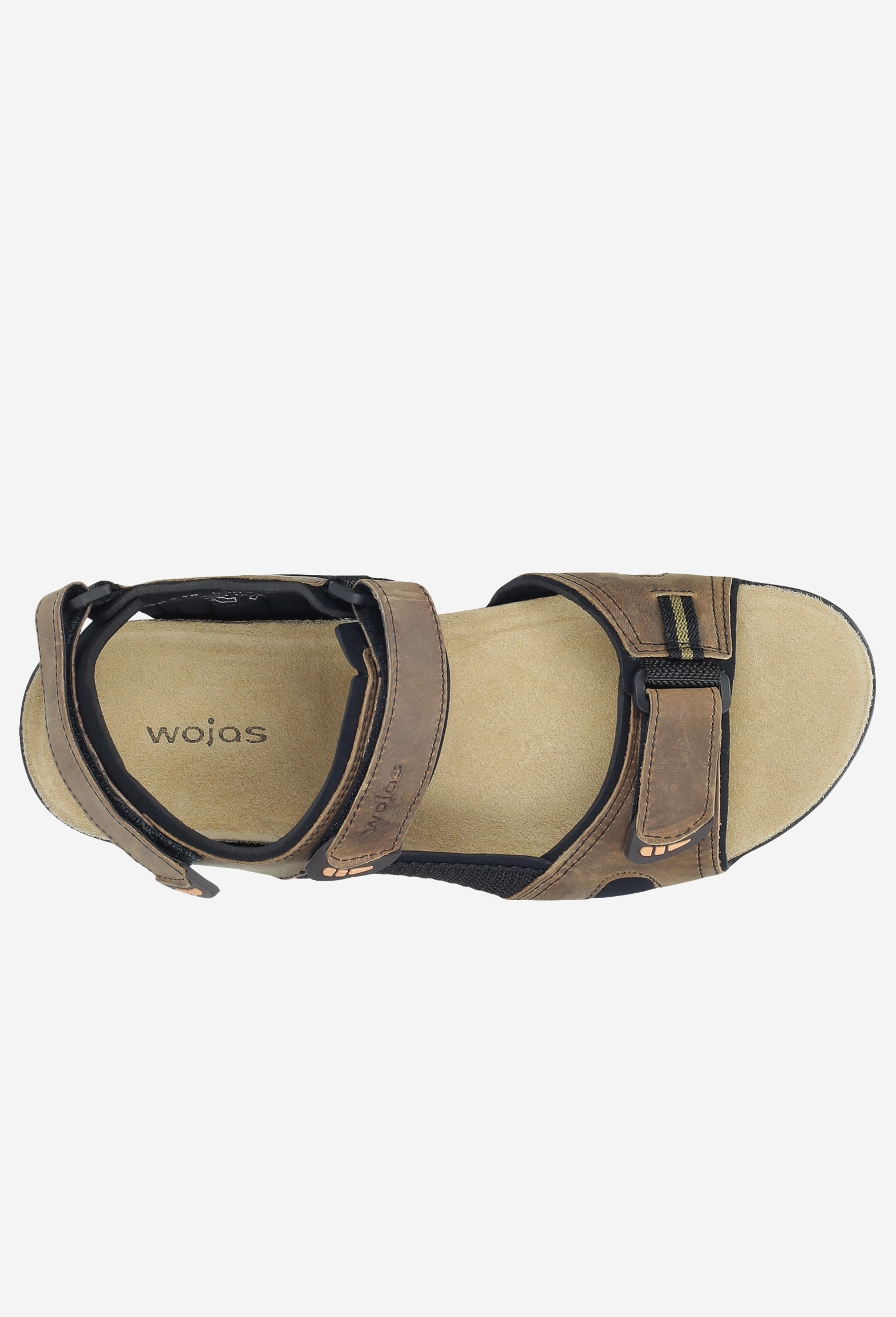 Czarne męskie sandały