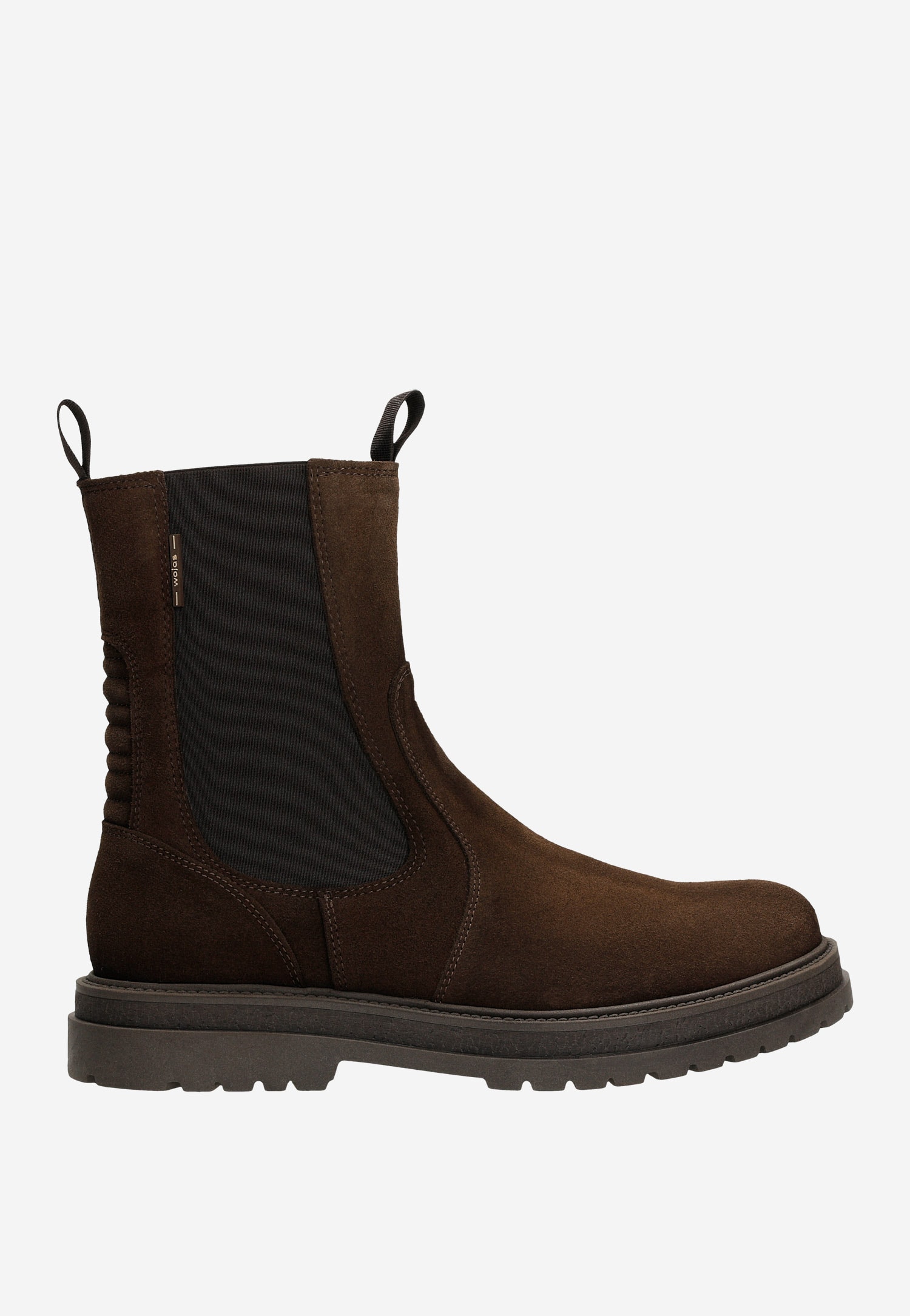 Ciemnobrązowe wysokie sztyblety męskie