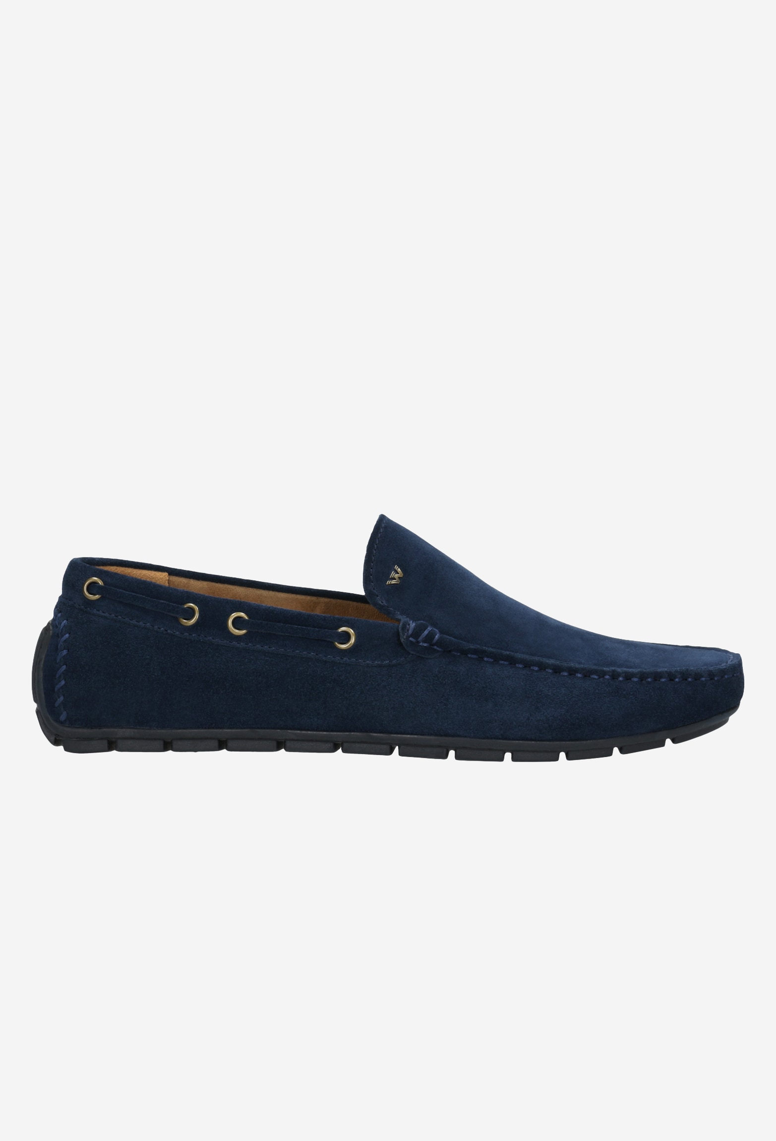 Granatowe klasyczne mokasyny męskie