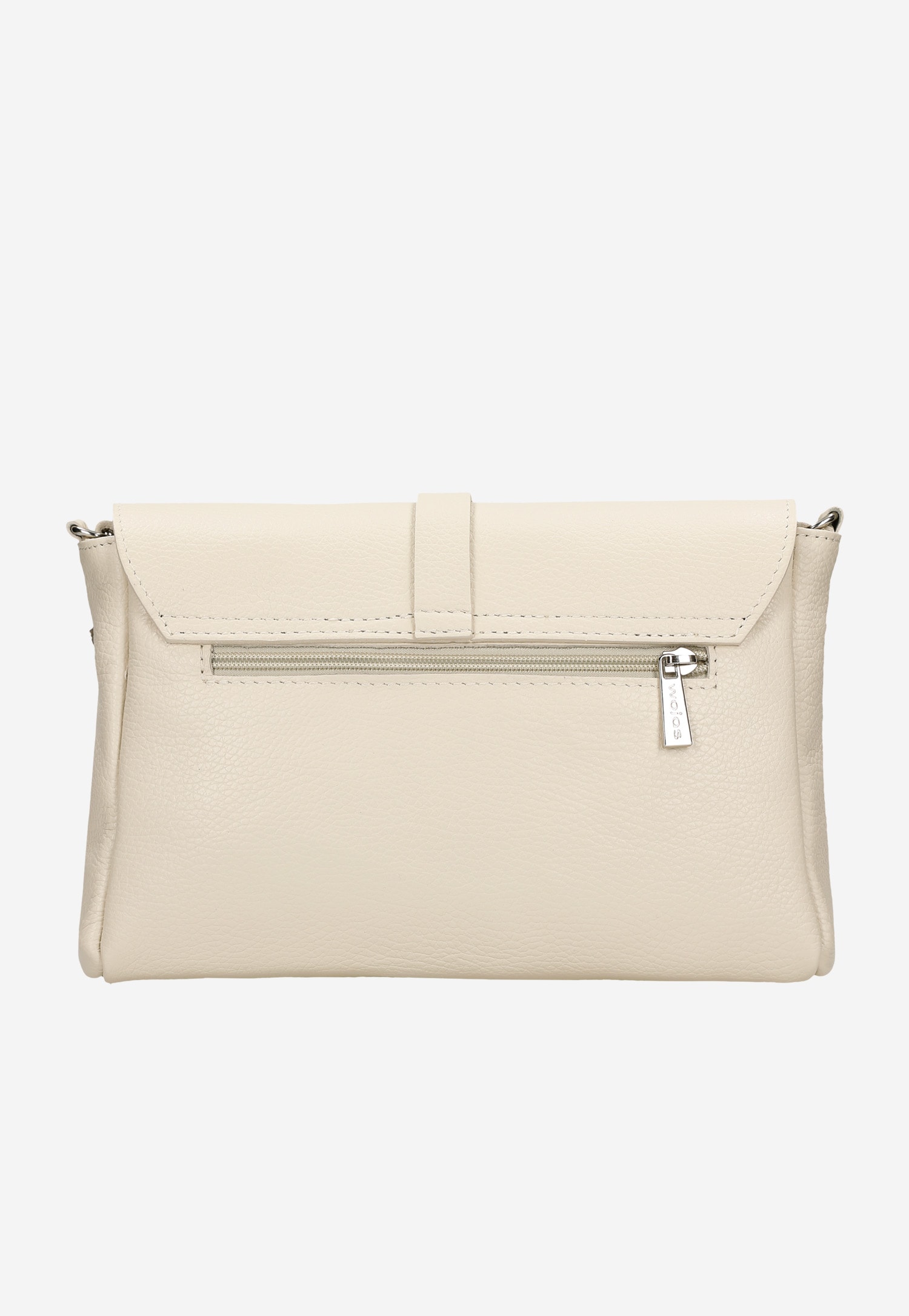 Skórzana torebka damska w jasnym odcieniu beżu