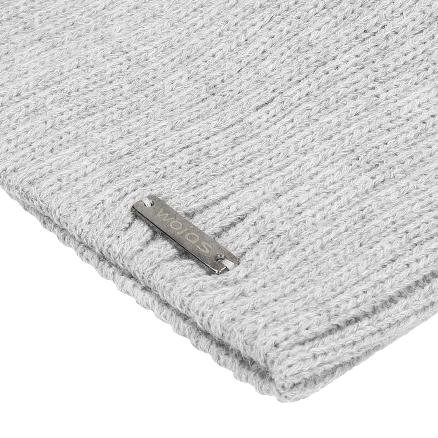 Szara czapka męska z domieszką wełny