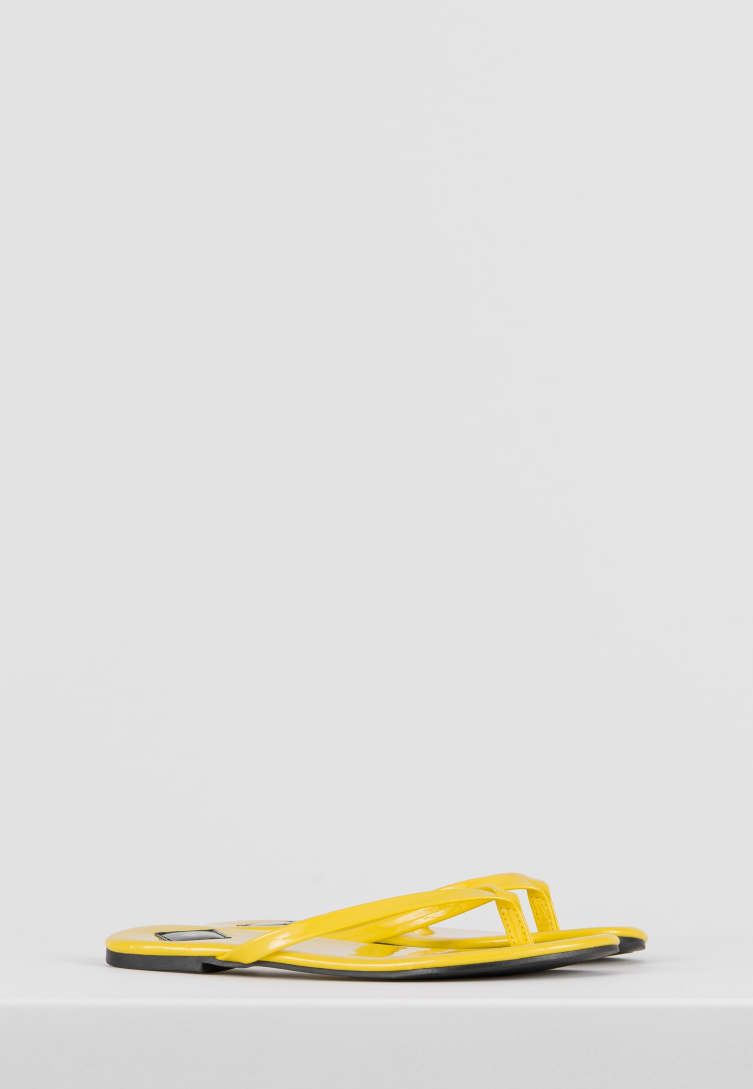 WJS żółte japonki damskie na lato