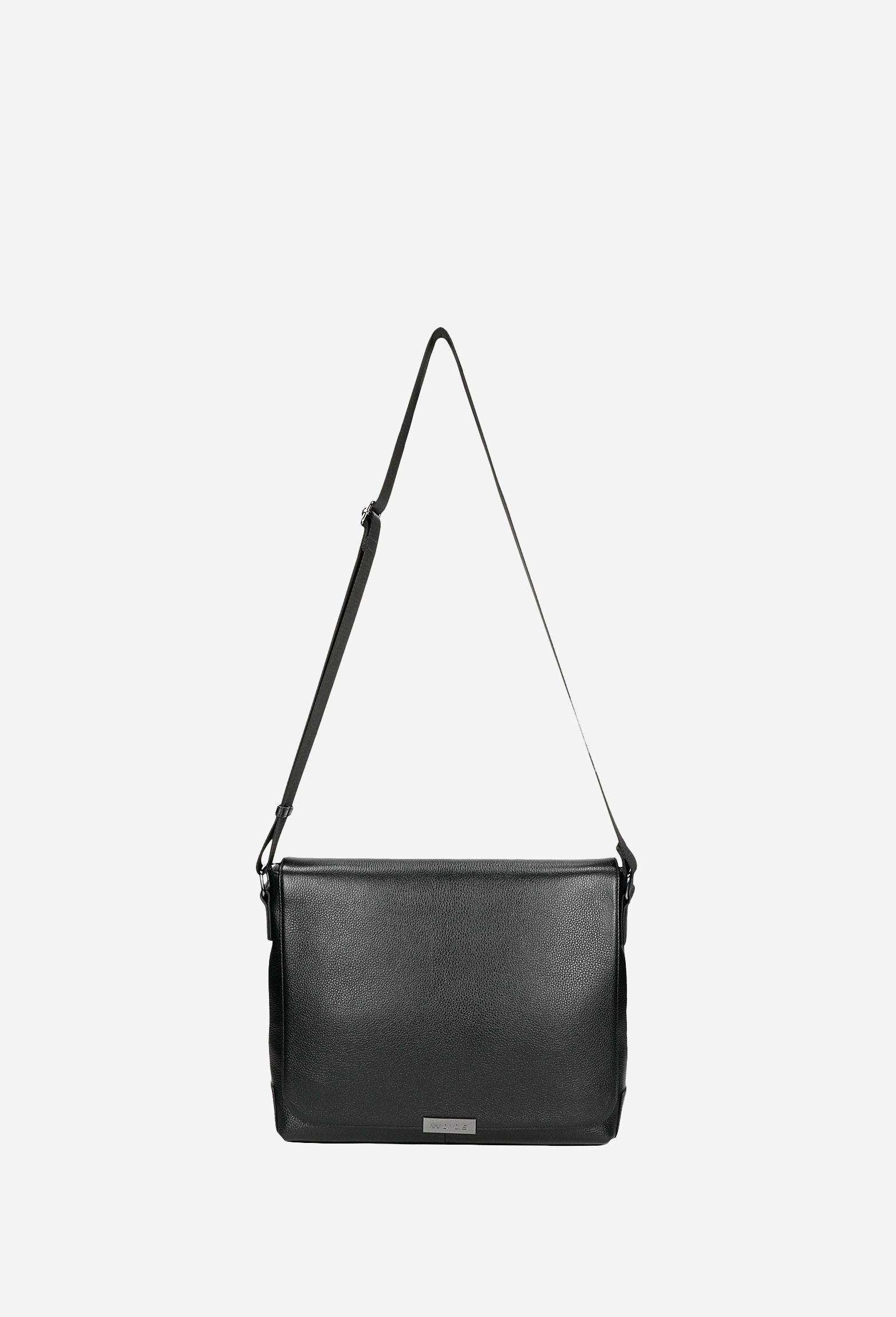 Brązowa skórzana torba męska