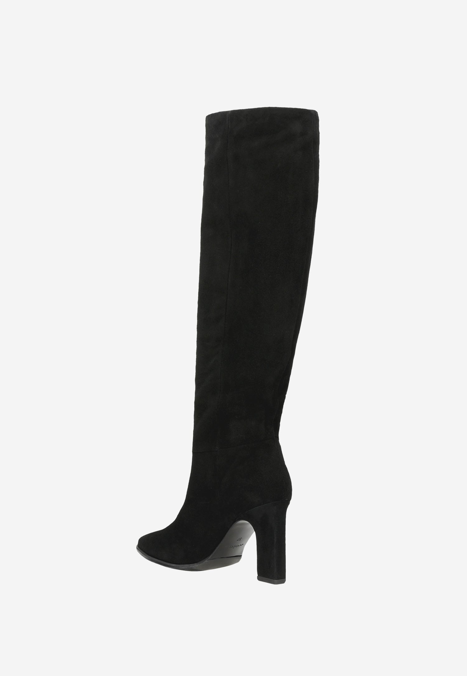 Jasnobrązowe kozaki damskie na słupku