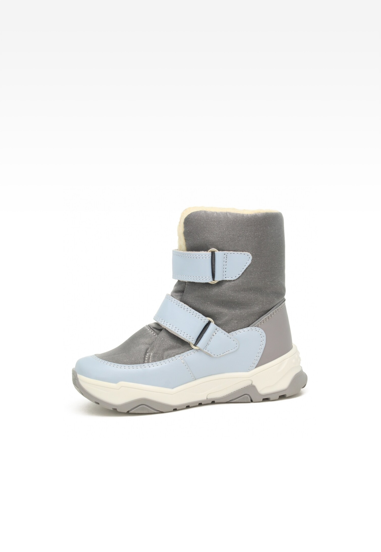 śniegowce BARTEK 17077006, dla dziewcząt, szaro-niebieski