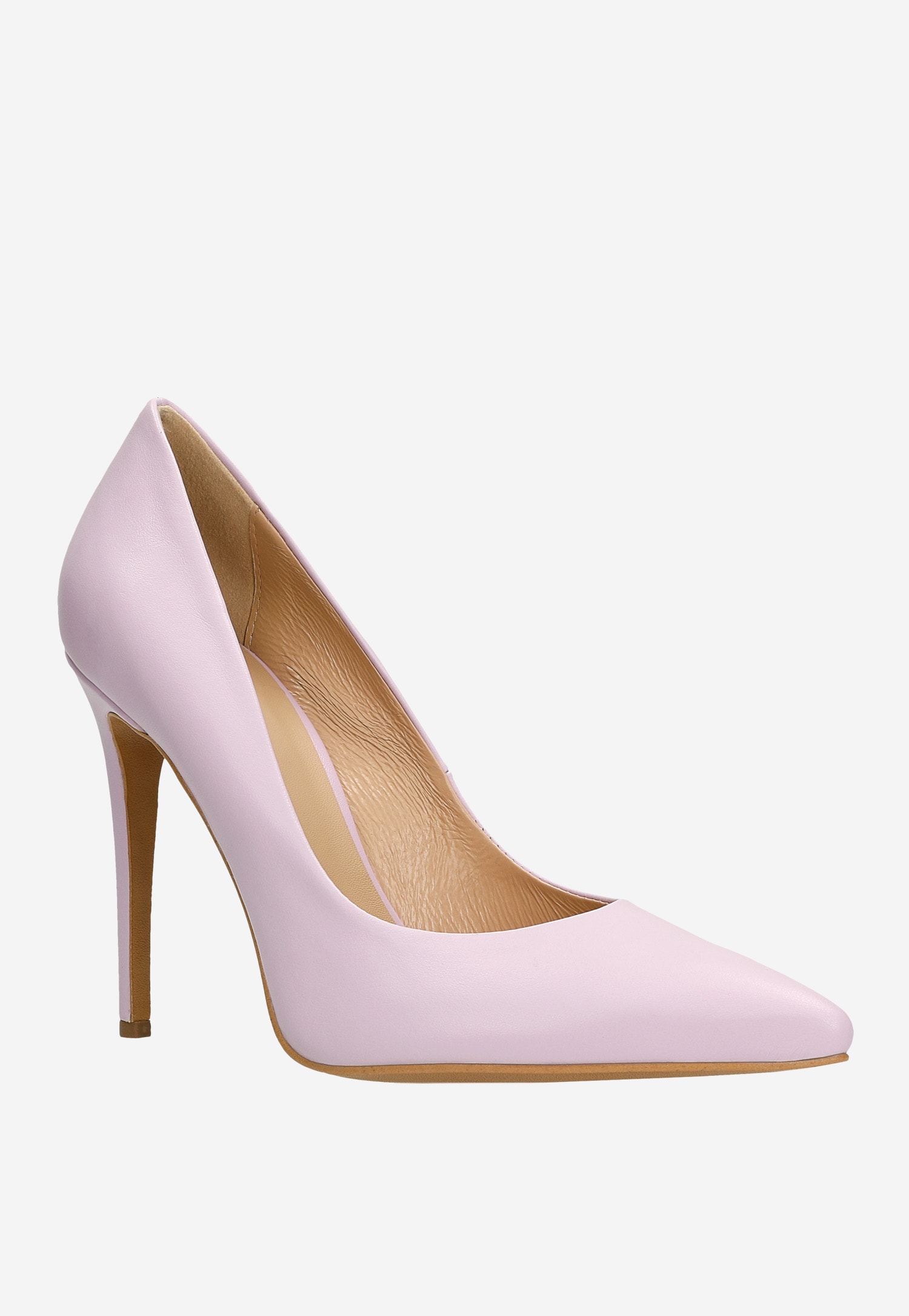 Beżowe eleganckie czółenka damskie na wysokiej szpilce