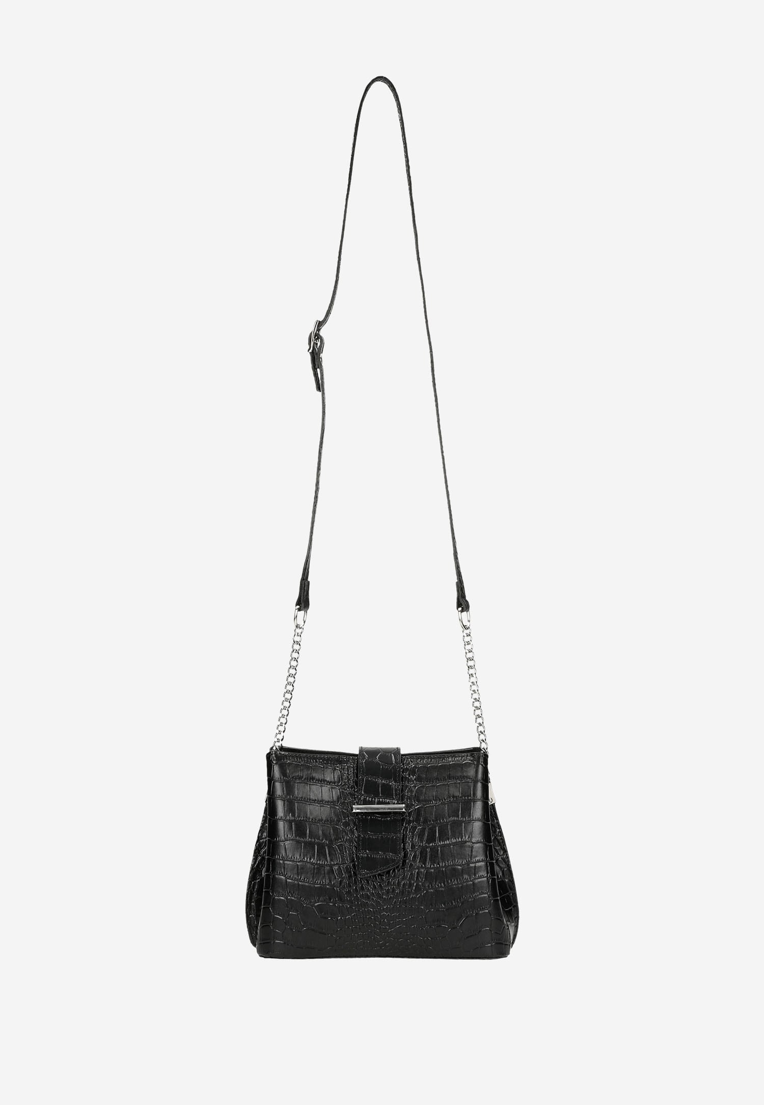 Beżowy kuferek damski ze skóry licowej