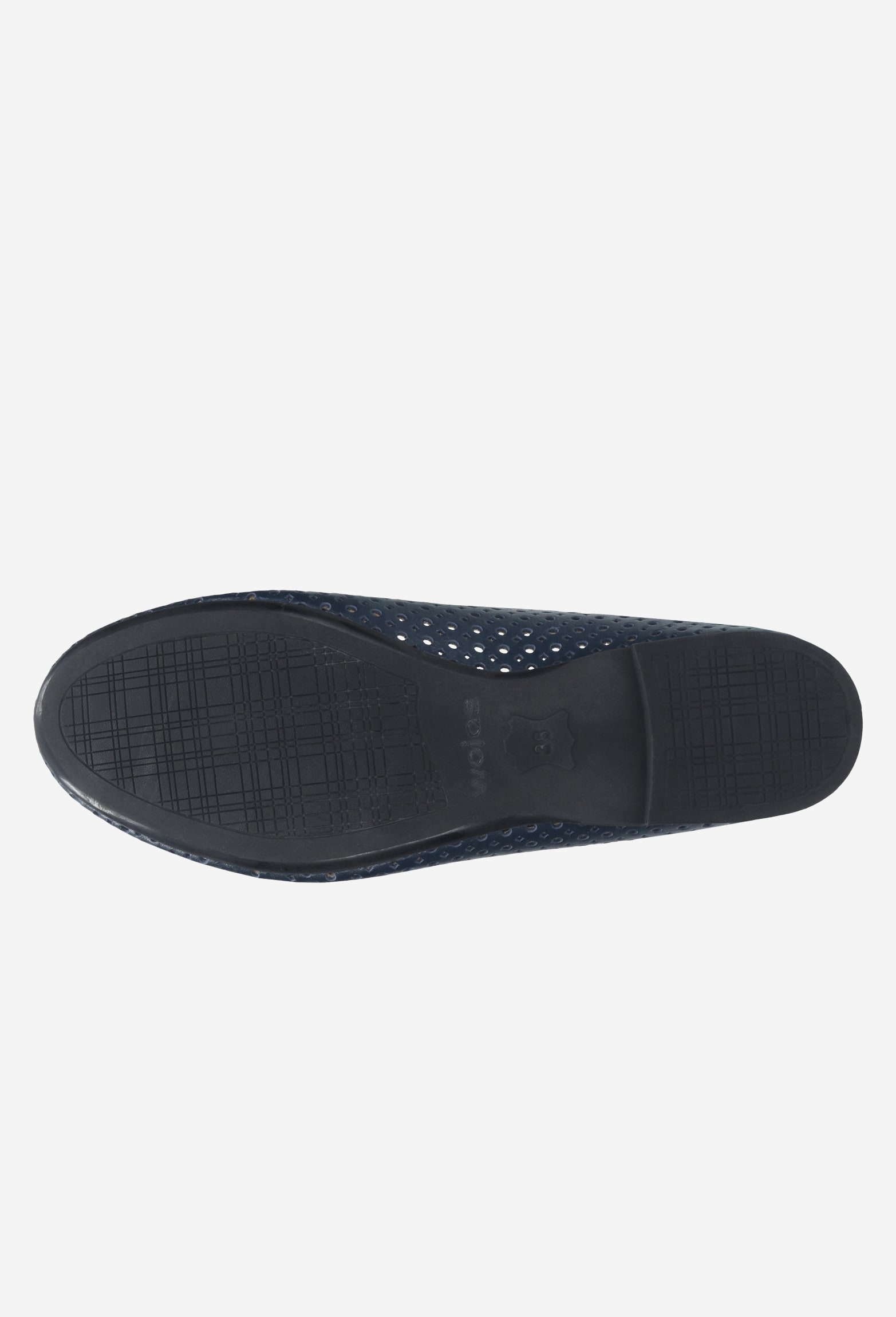 Białe wygodne baleriny damskie ze skóry licowej