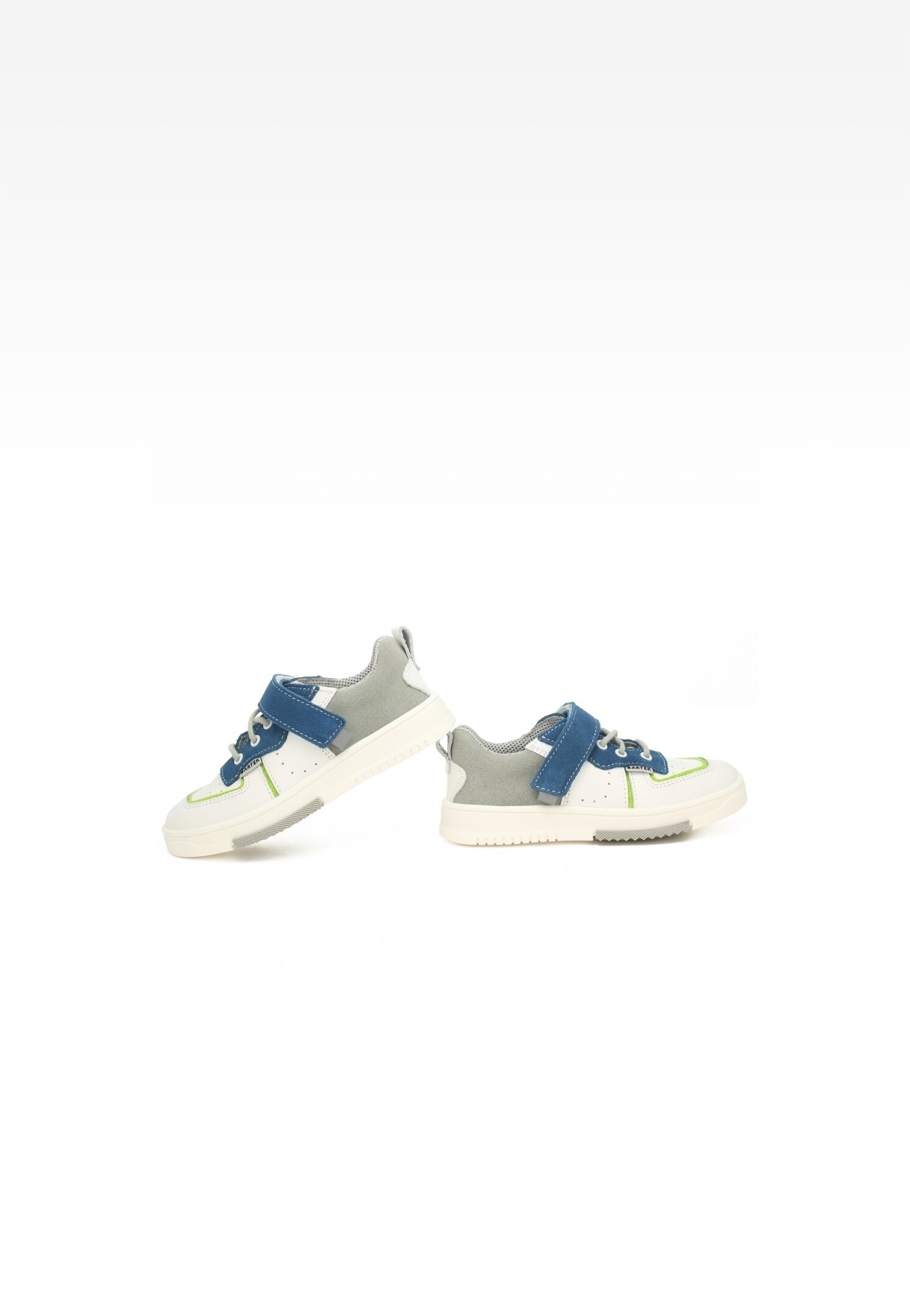 Półbuty BARTEK 15302015, dla chłopców, biało-niebieski