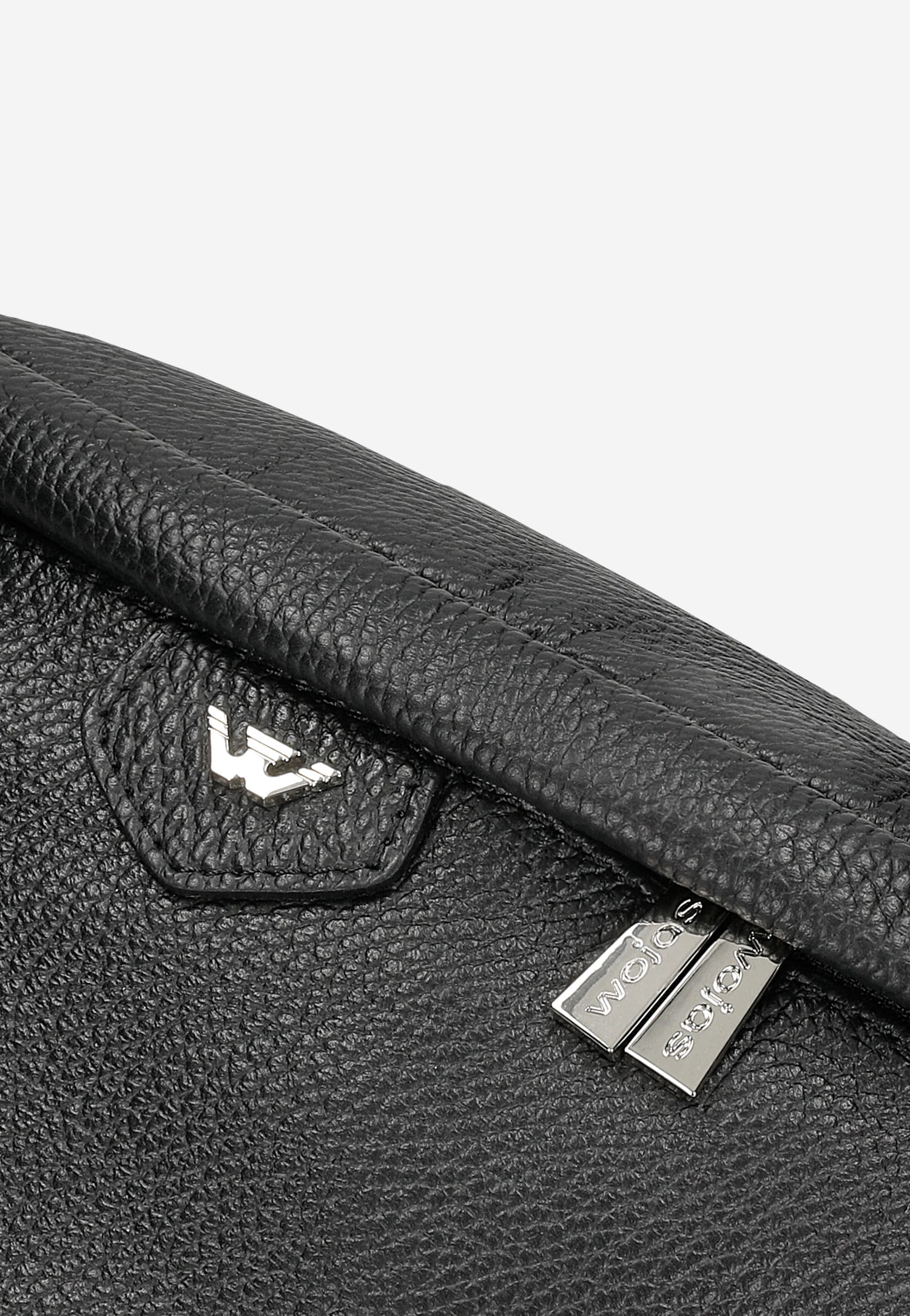 Duża beżowa skórzana torebka damska typu nerka