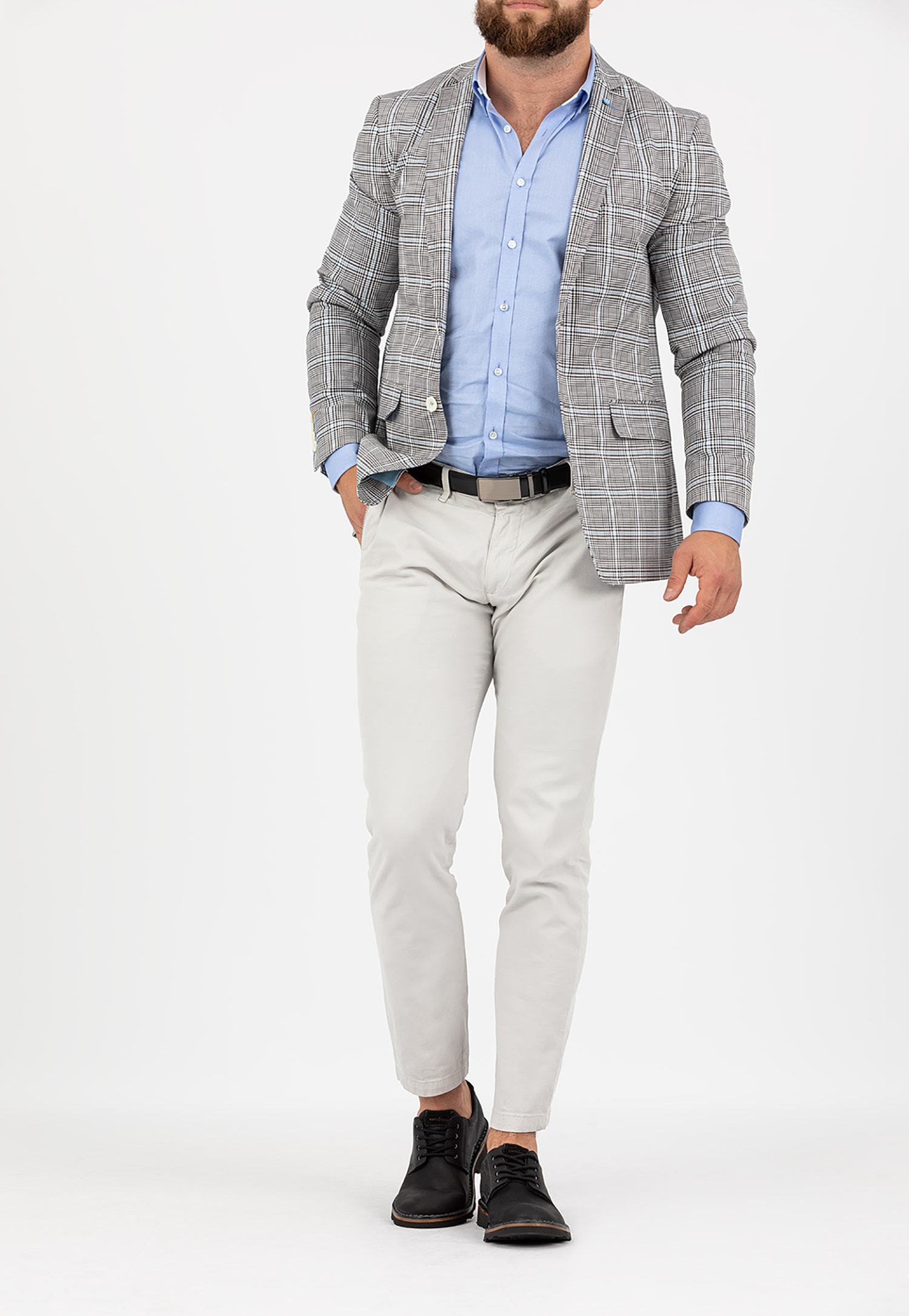 Czarne męskie półbuty