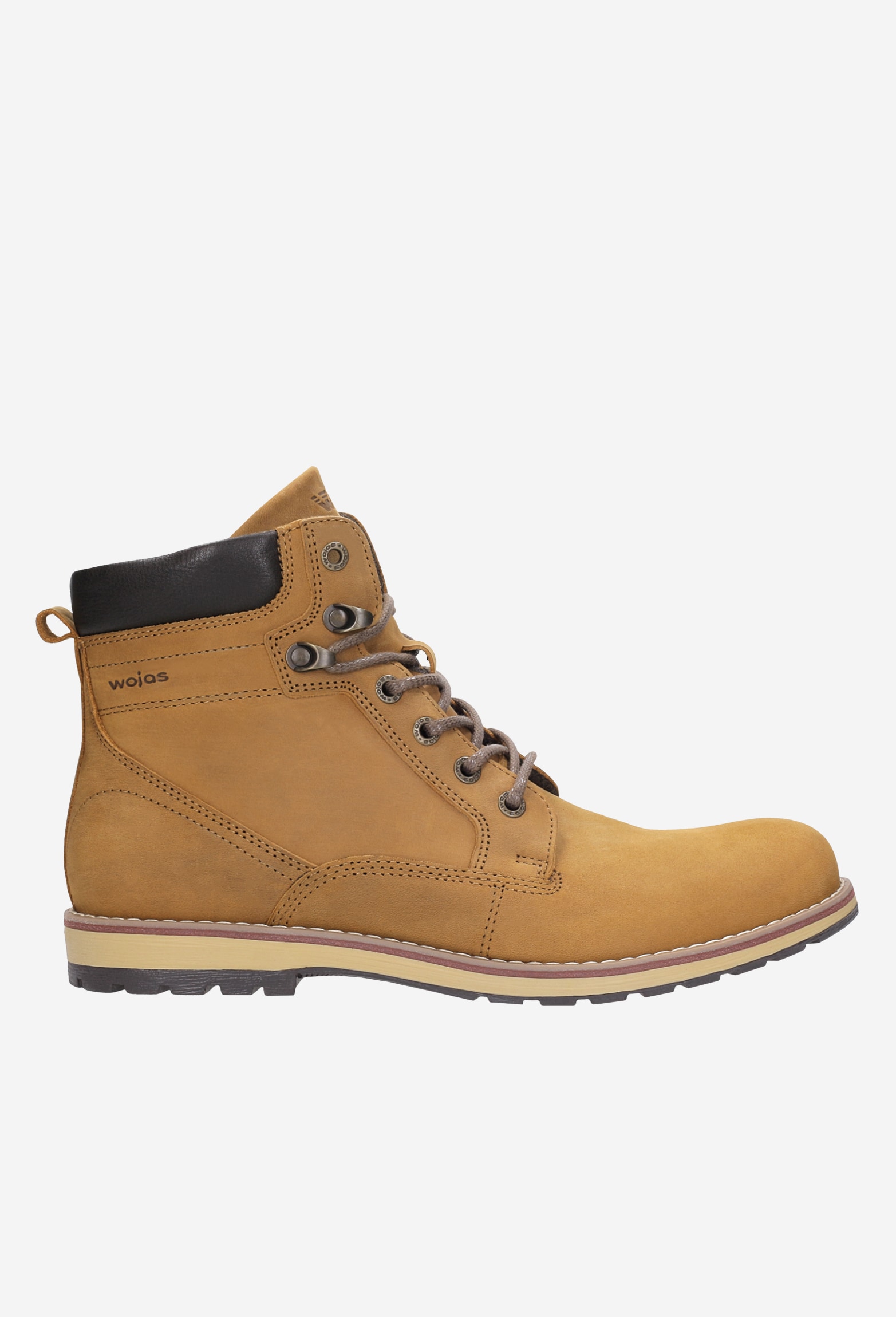 Jasnobrązowe trzewiki męskie workery