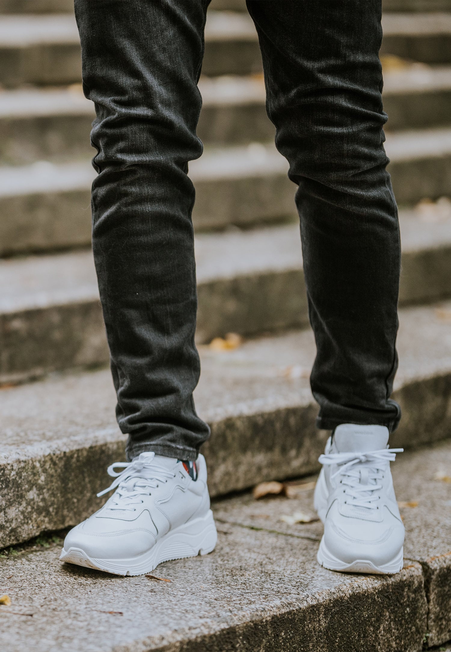 Czarne całoroczne sneakersy męskie