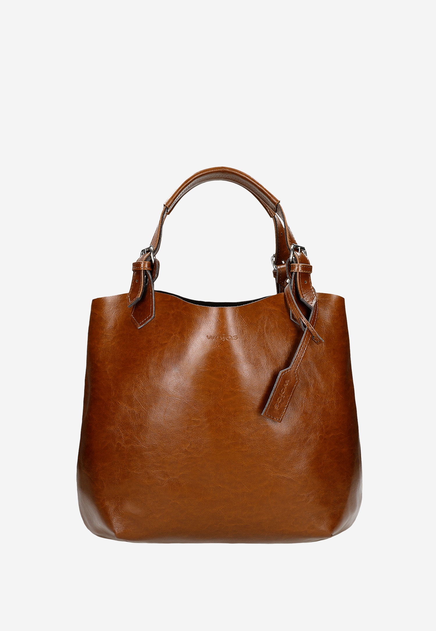 Duża brązowa shopperka damska