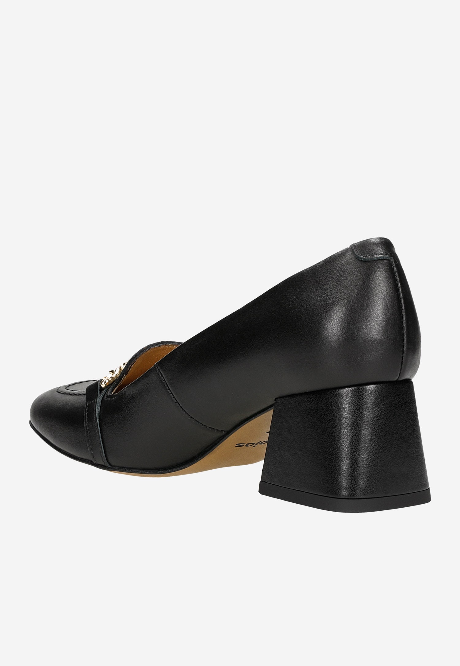 Eleganckie beżowe mokasyny damskie na obcasie