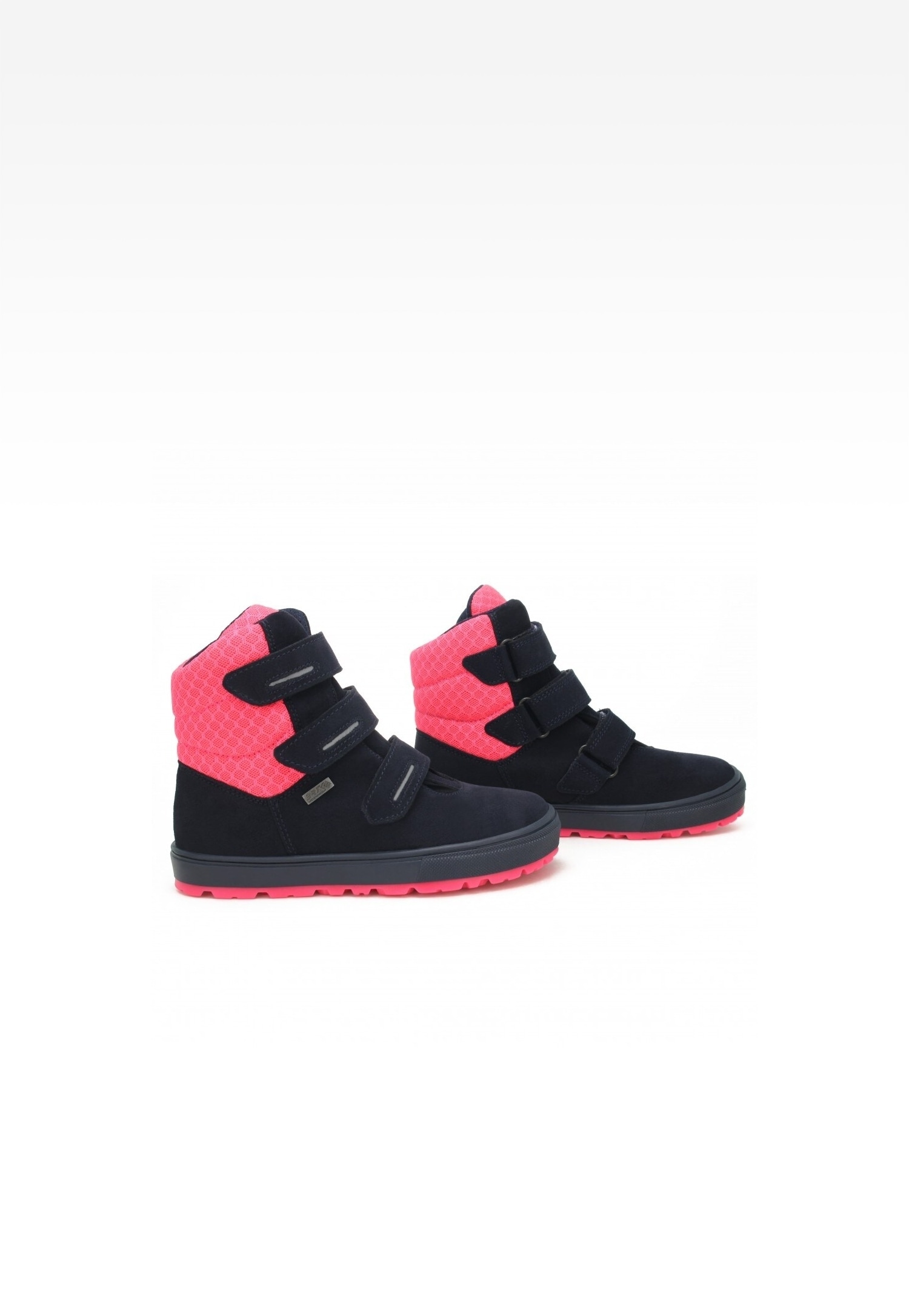 Trzewiki ocieplane BARTEK 14319007, dla dziewcząt, granatowo-różowy