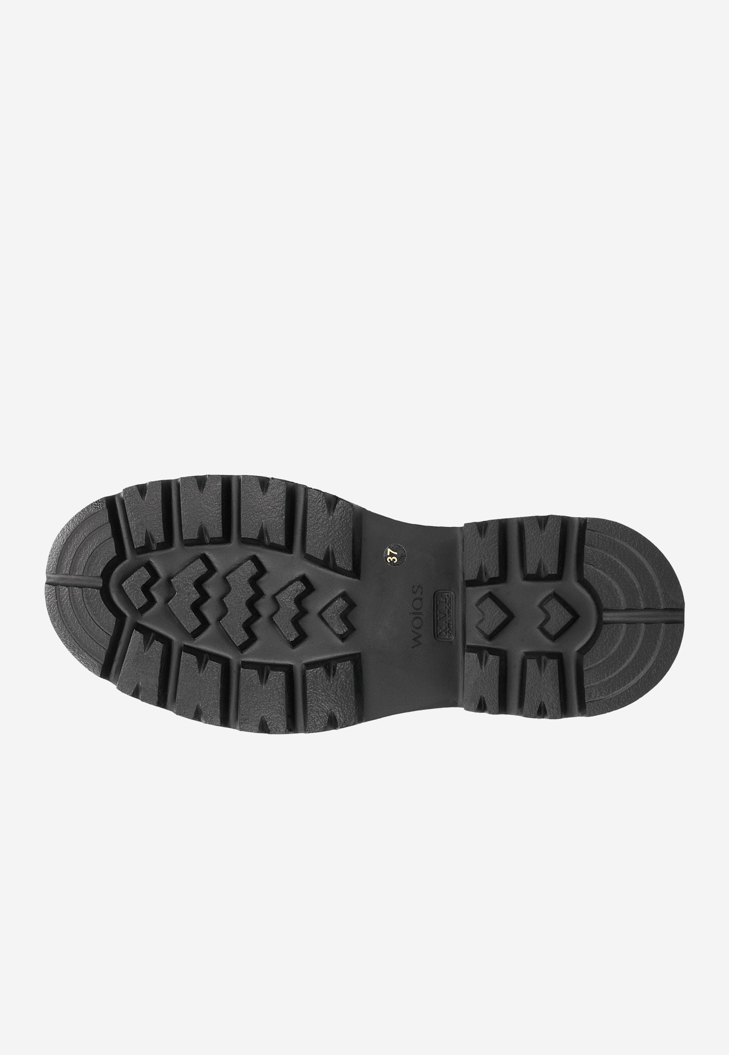 Czarne wysokie botki damskie z lakierowaną wstawką