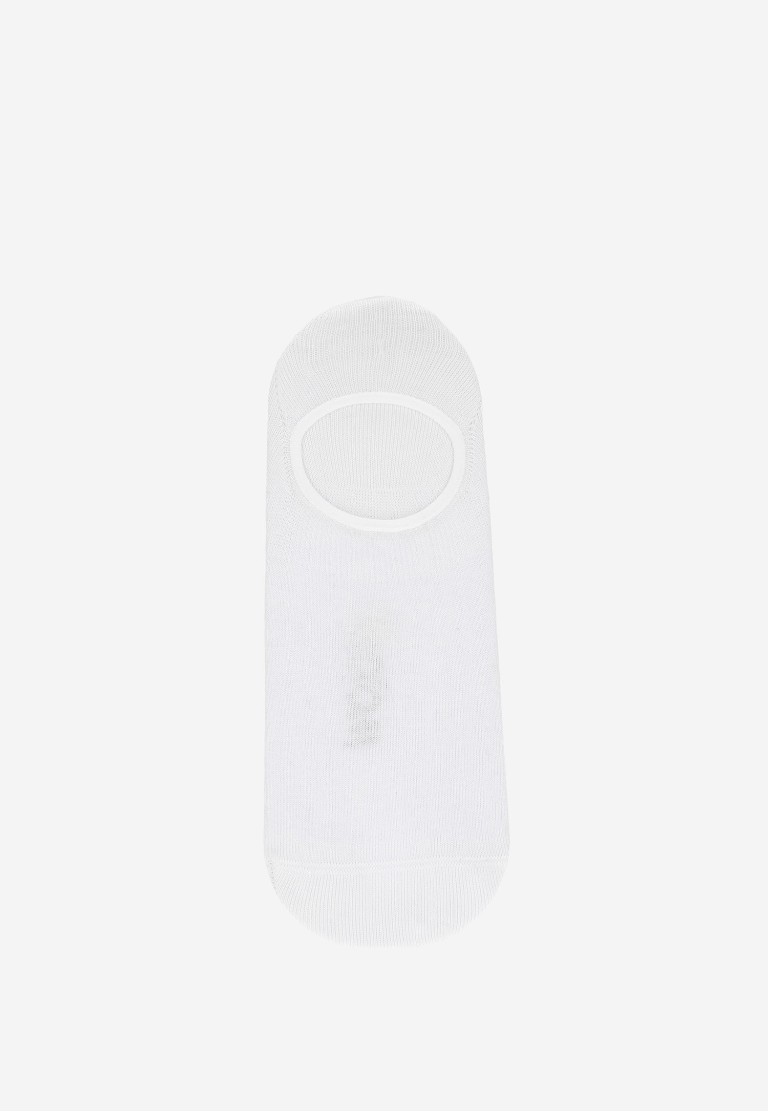 Białe stopki bawełniane z silikonem na pięcie