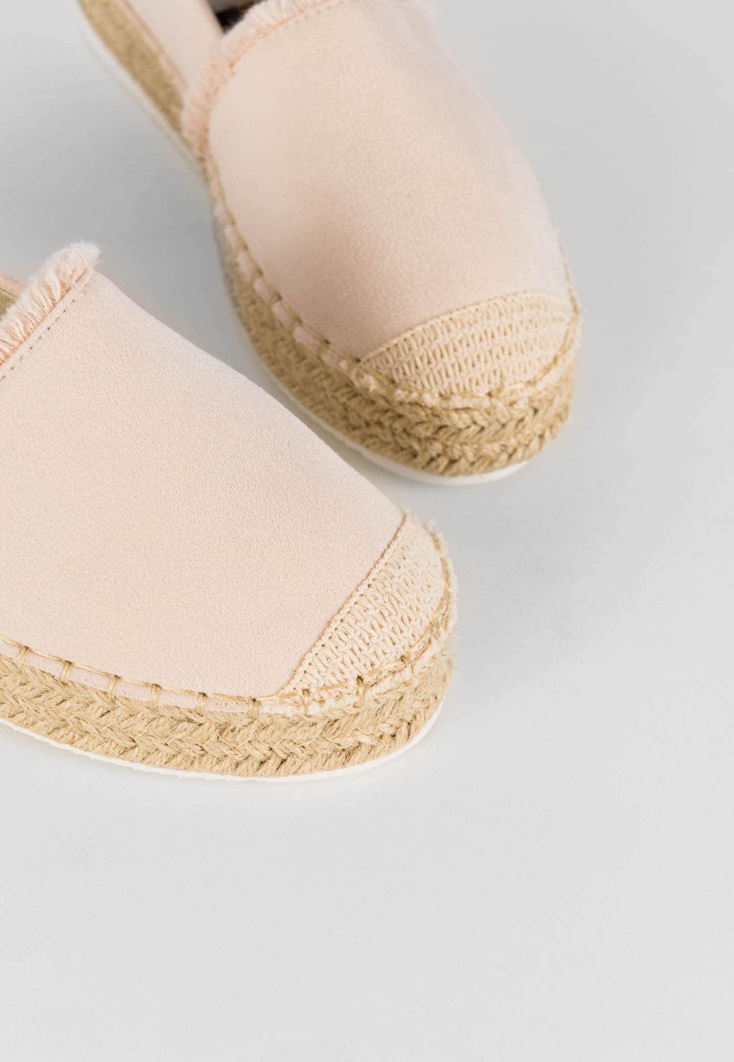 WJS beżowe lekkie espadryle damskie