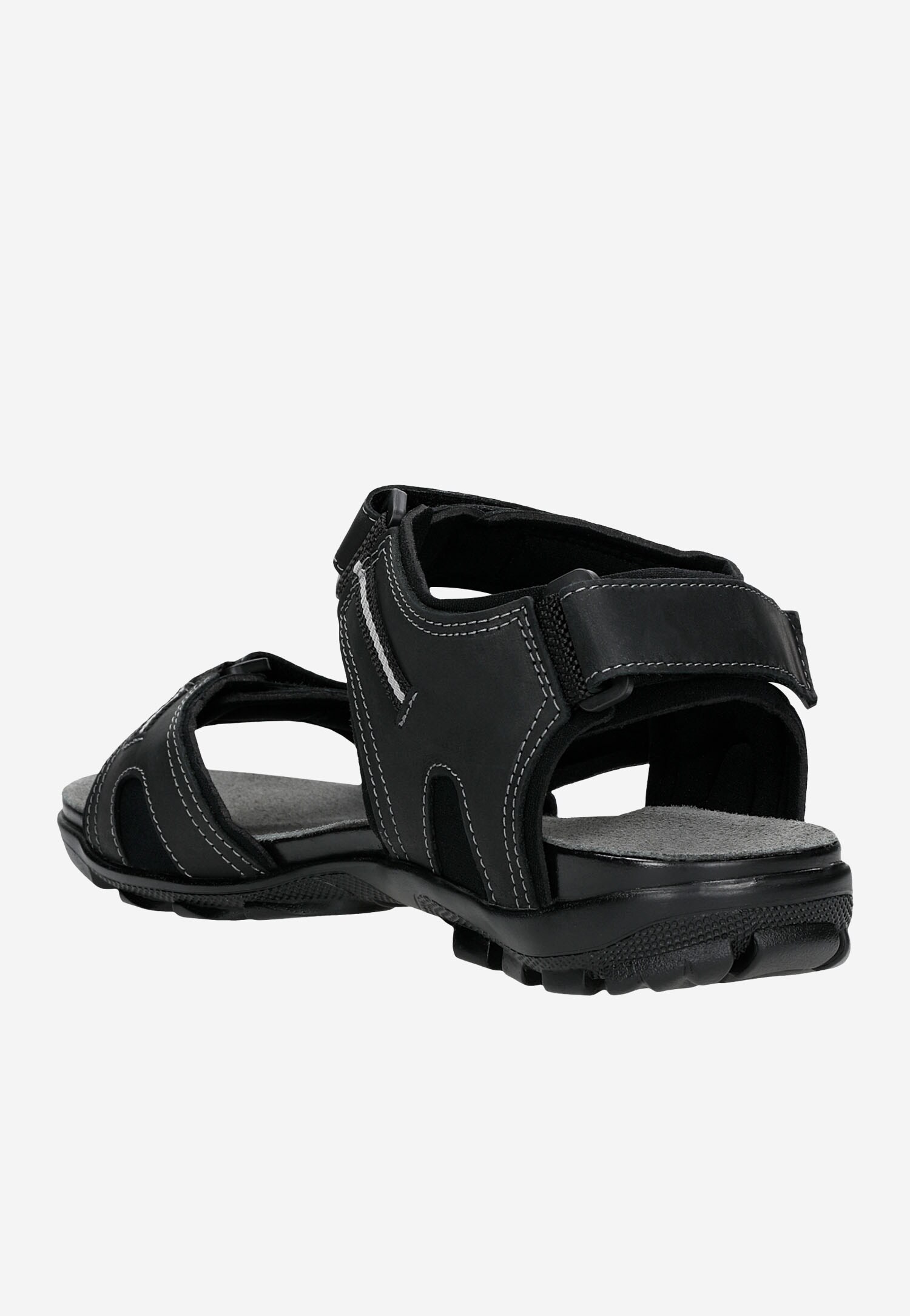 Czarne męskie sandały
