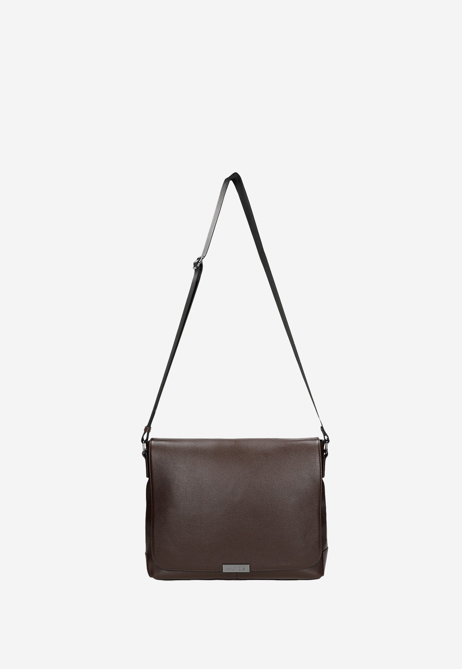 Brązowa skórzana torba męska