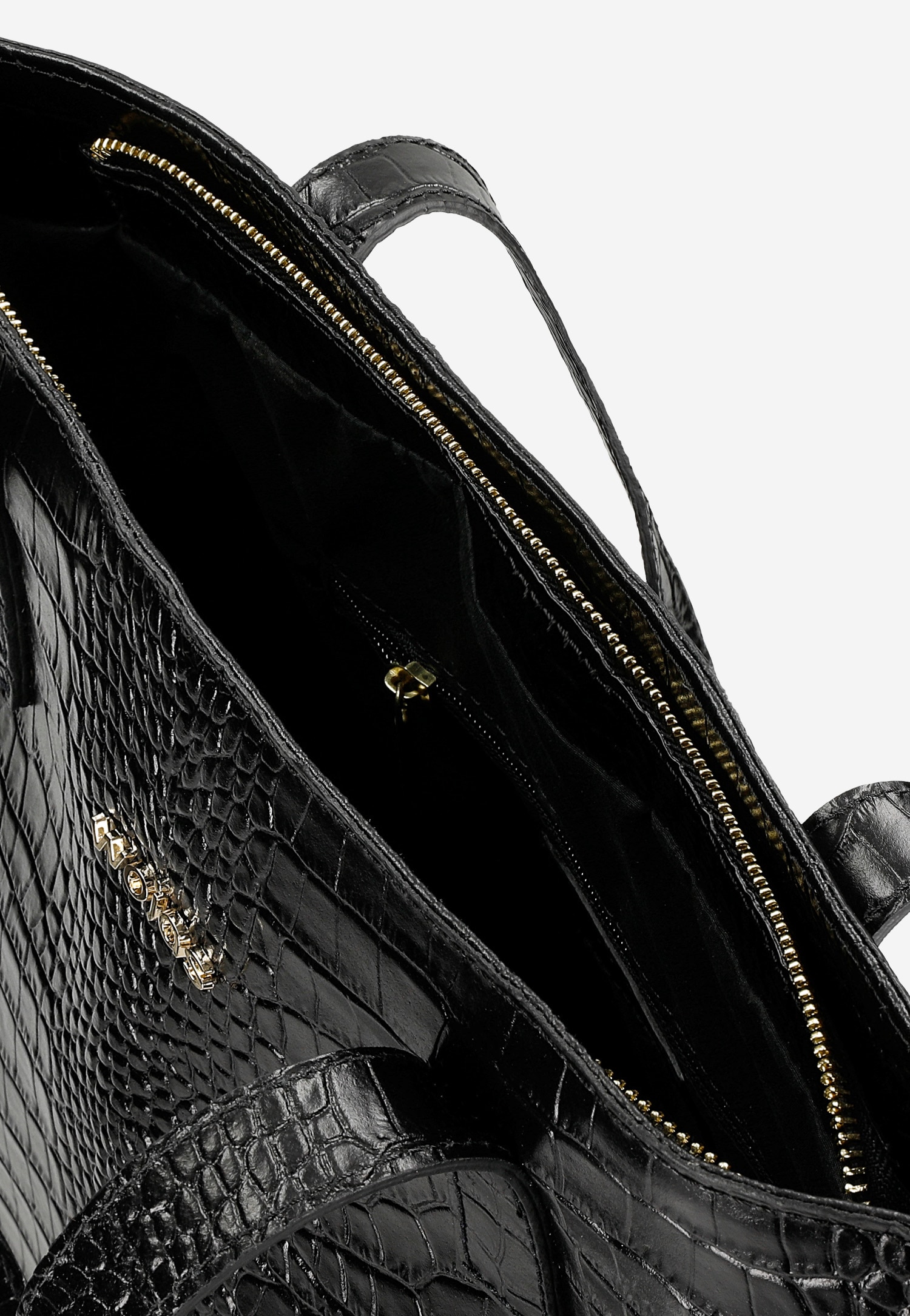 Torebka damska skórzana w kolorze ciemnobrązowym