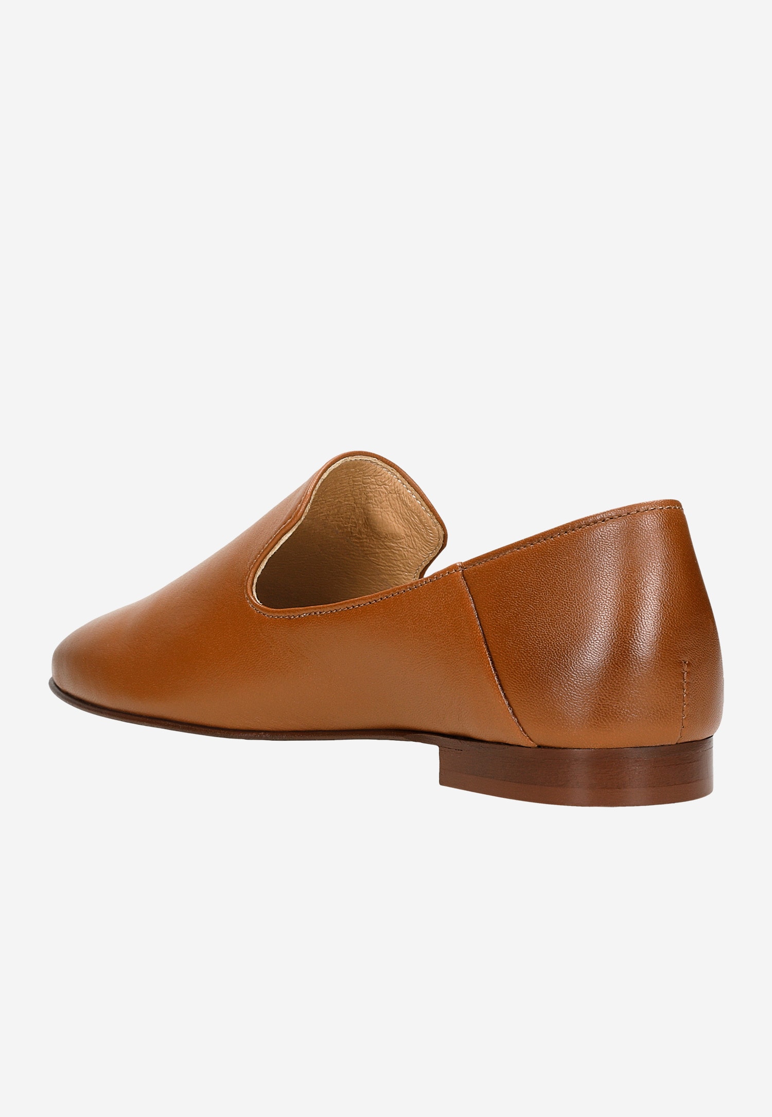 Brązowe skórzane lordsy damskie na płaskiej podeszwie