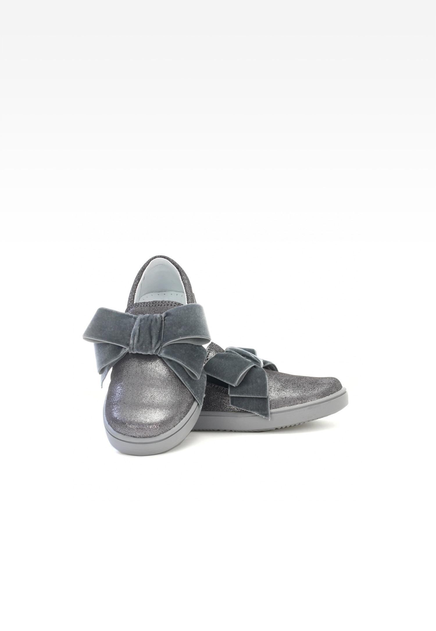 Półbuty BARTEK W-48384/SZ/11M, dla dziewcząt, szaro-srebrny