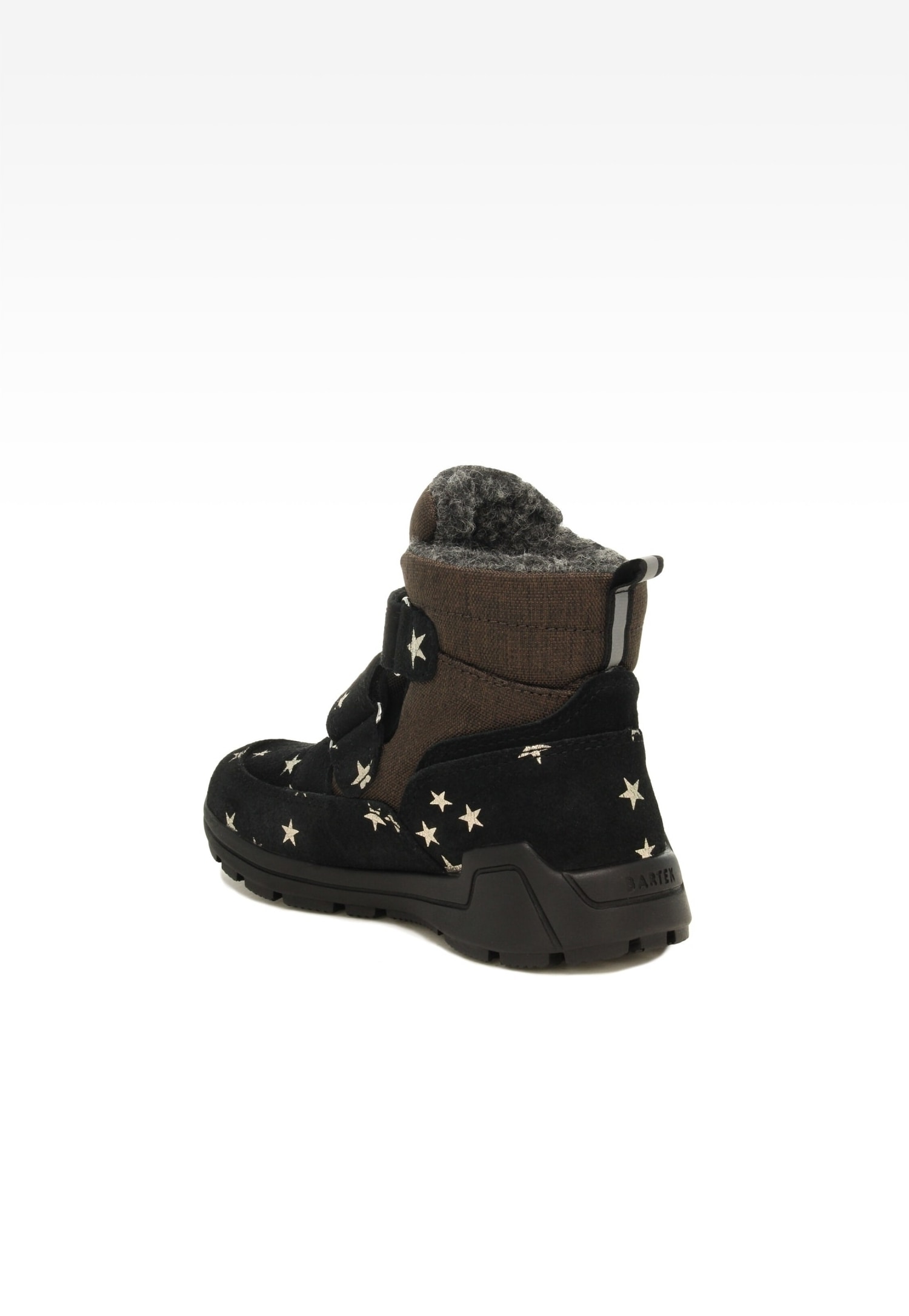 Kozaki ocieplane BARTEK 11033104, dla dziewcząt, czarno-brązowy