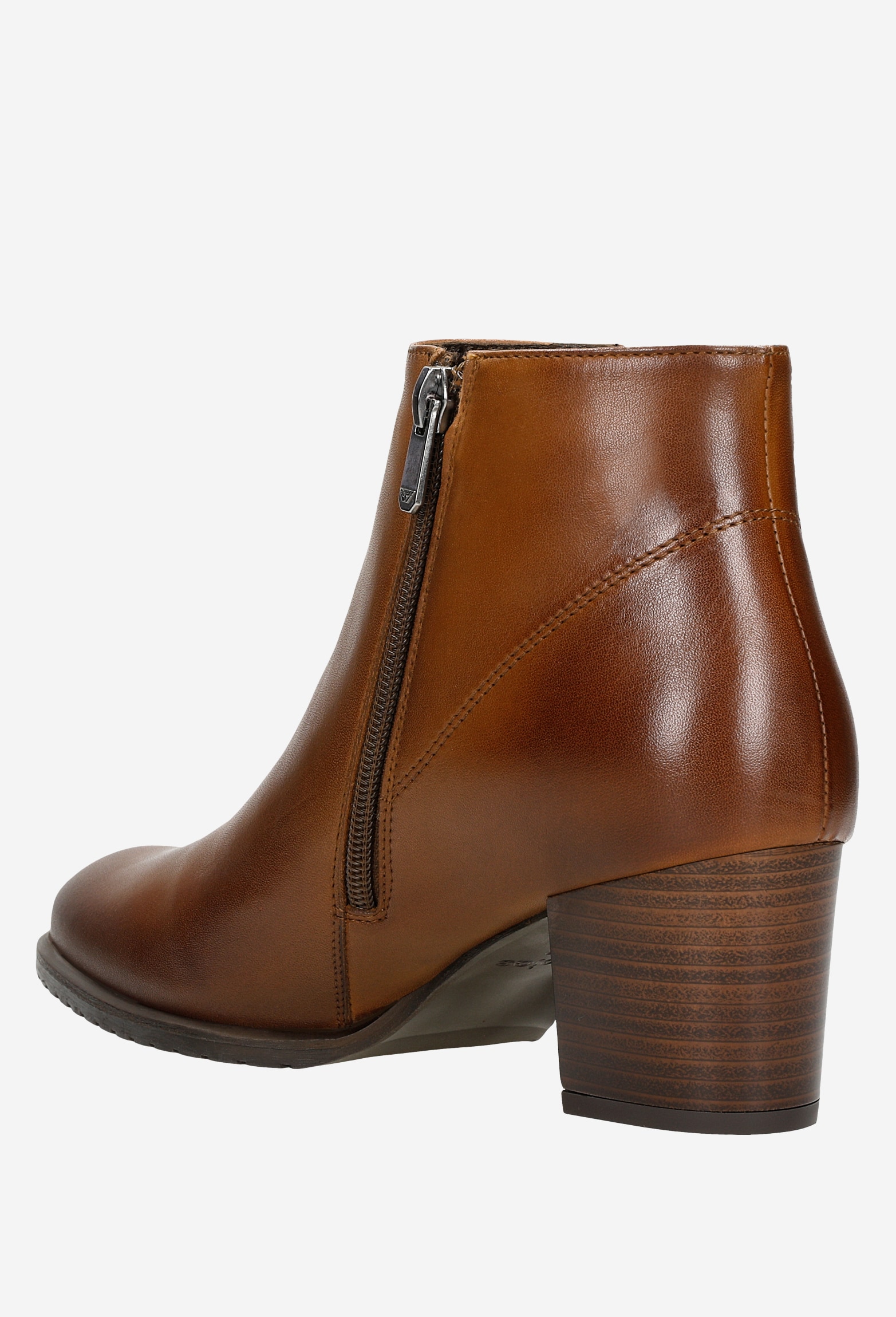 Czarne botki damskie na niskim obcasie