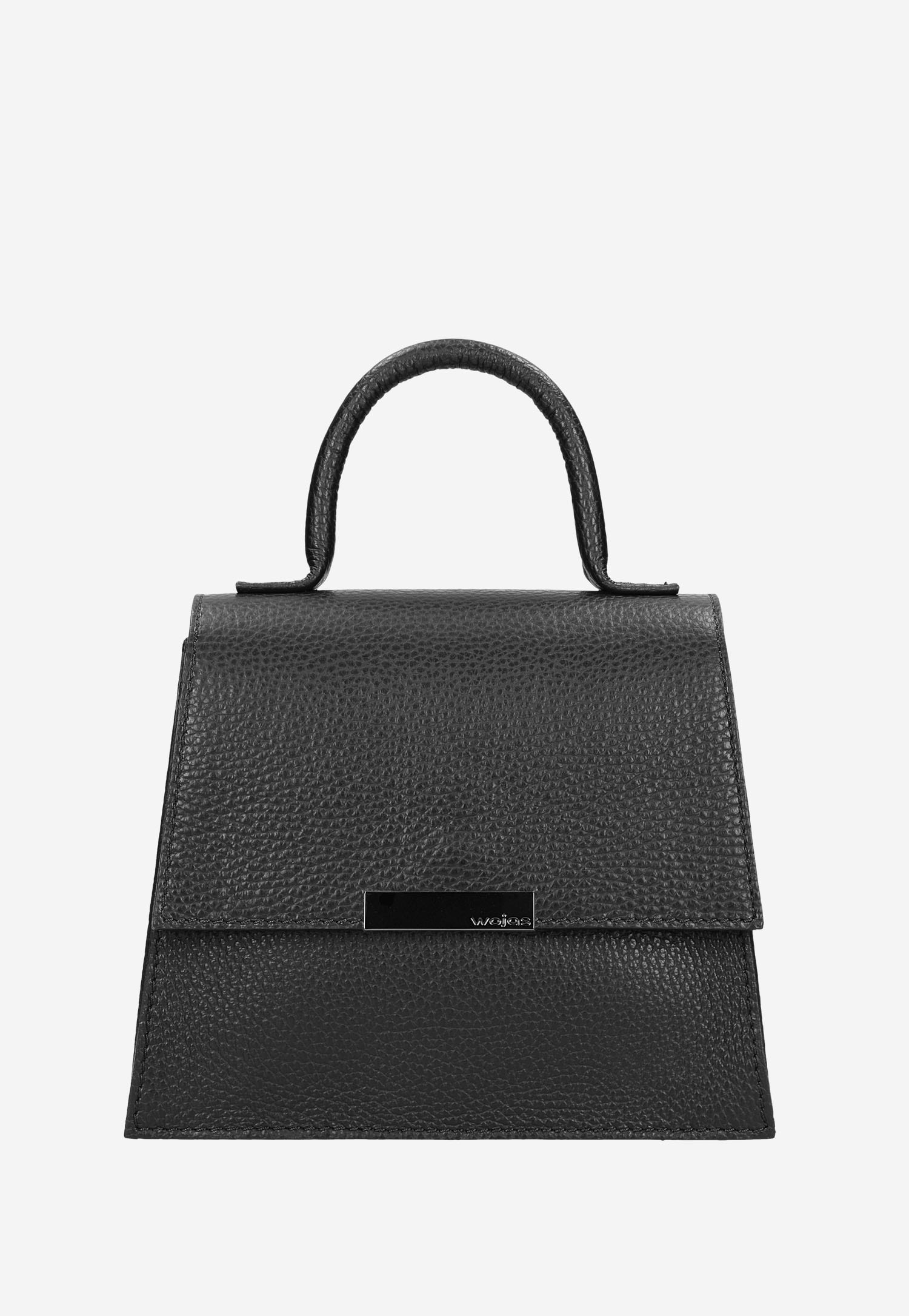 Skórzana torebka damska w kolorze jasnego beżu