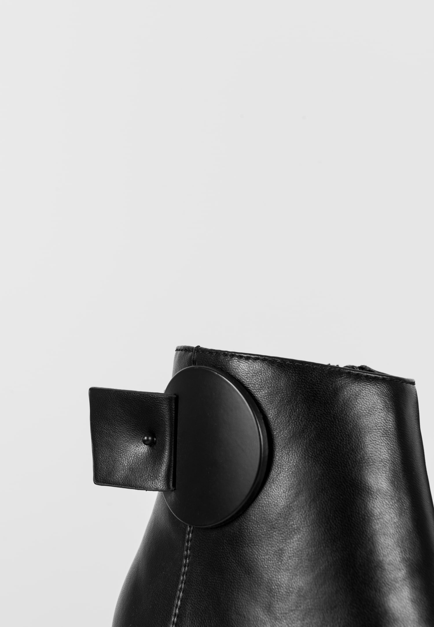 WJS czarne botki na oryginalnym obcasie