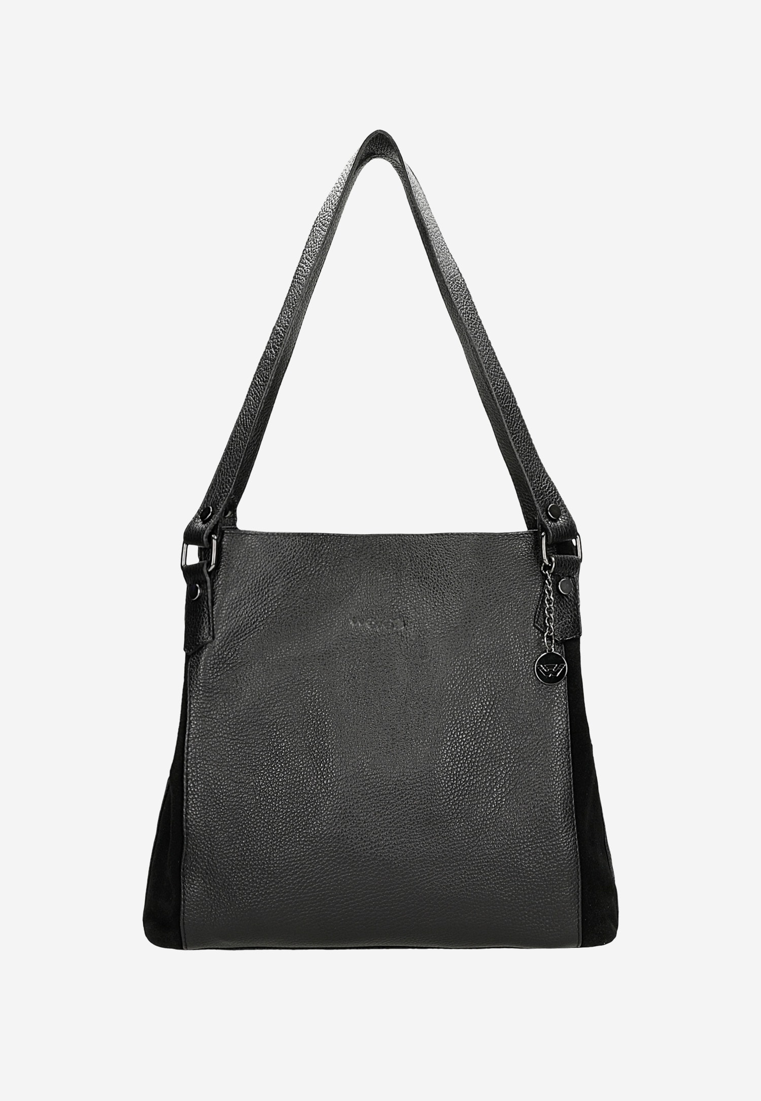 Duża beżowa torebka damska ze skóry naturalnej