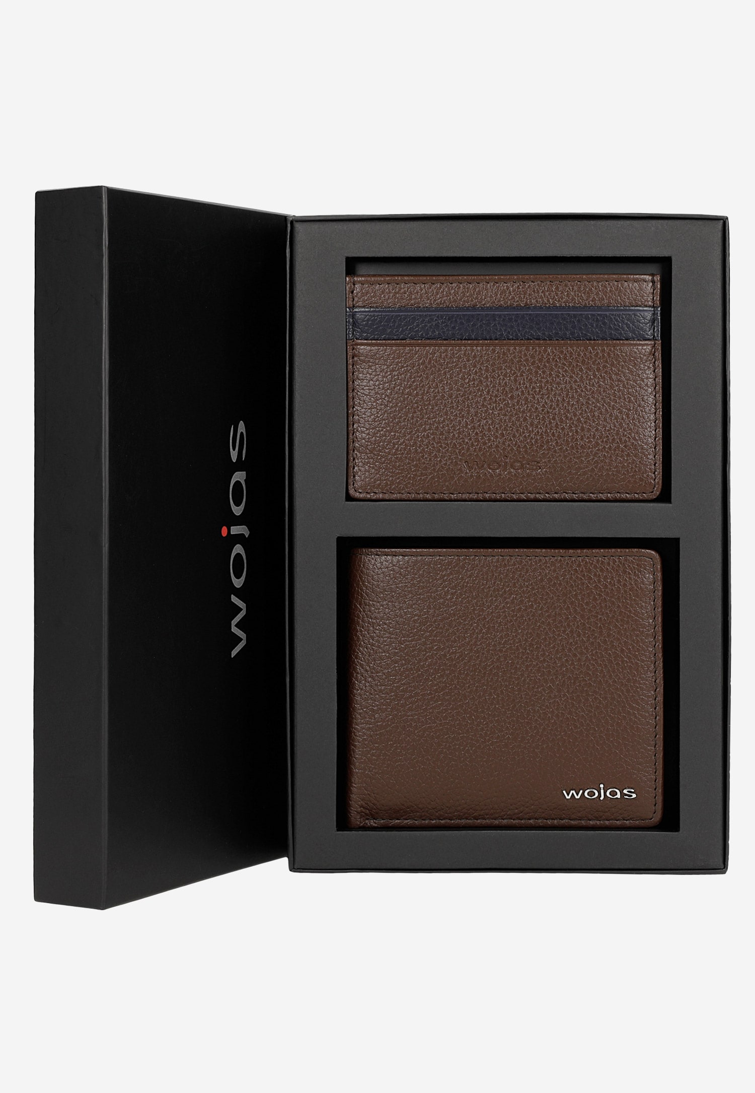 Zestaw prezentowy męski - skórzany portfel i etui na karty