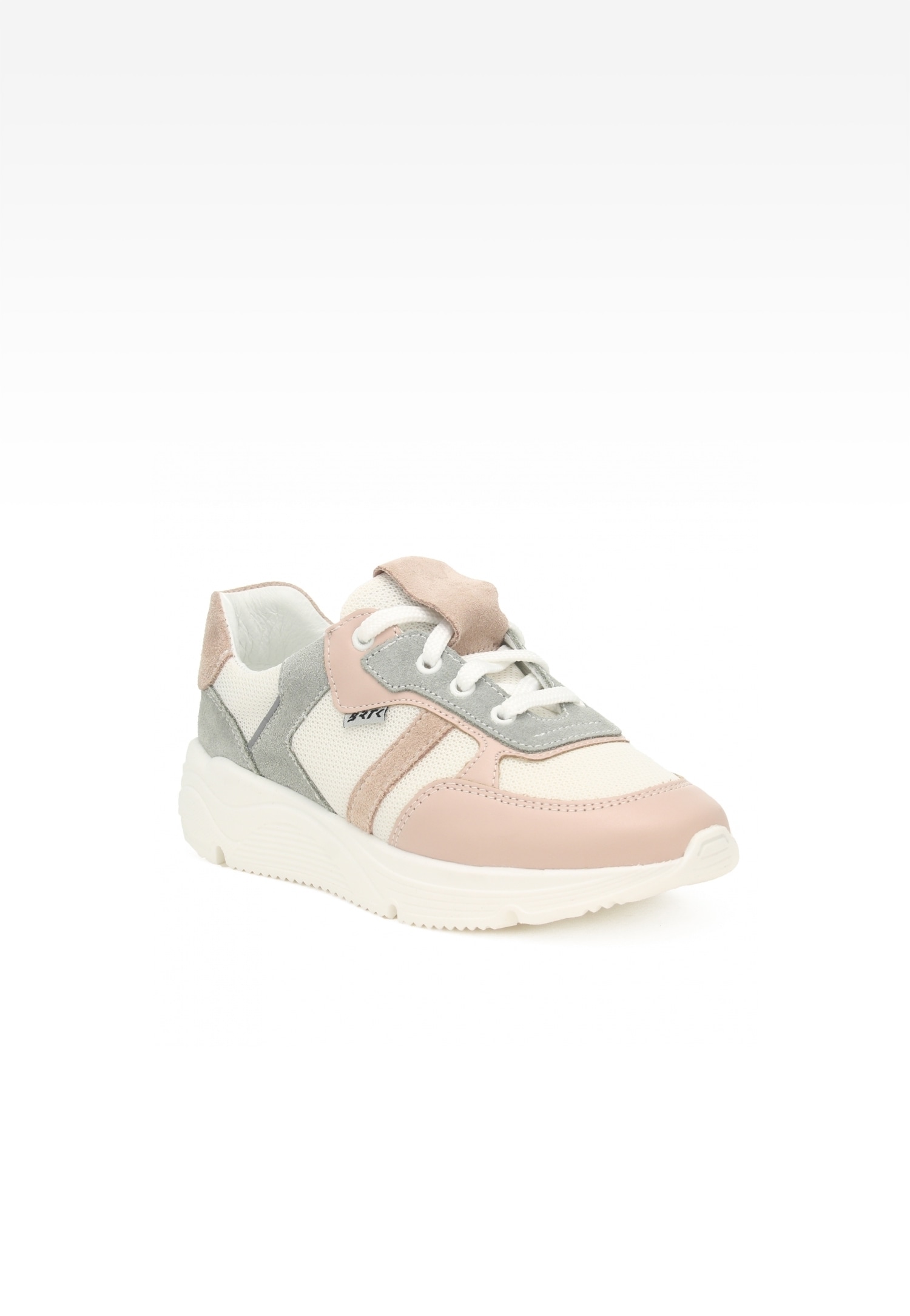 Półbuty Wojas x Bartek 8300275, dla dziewcząt, różowo-szary