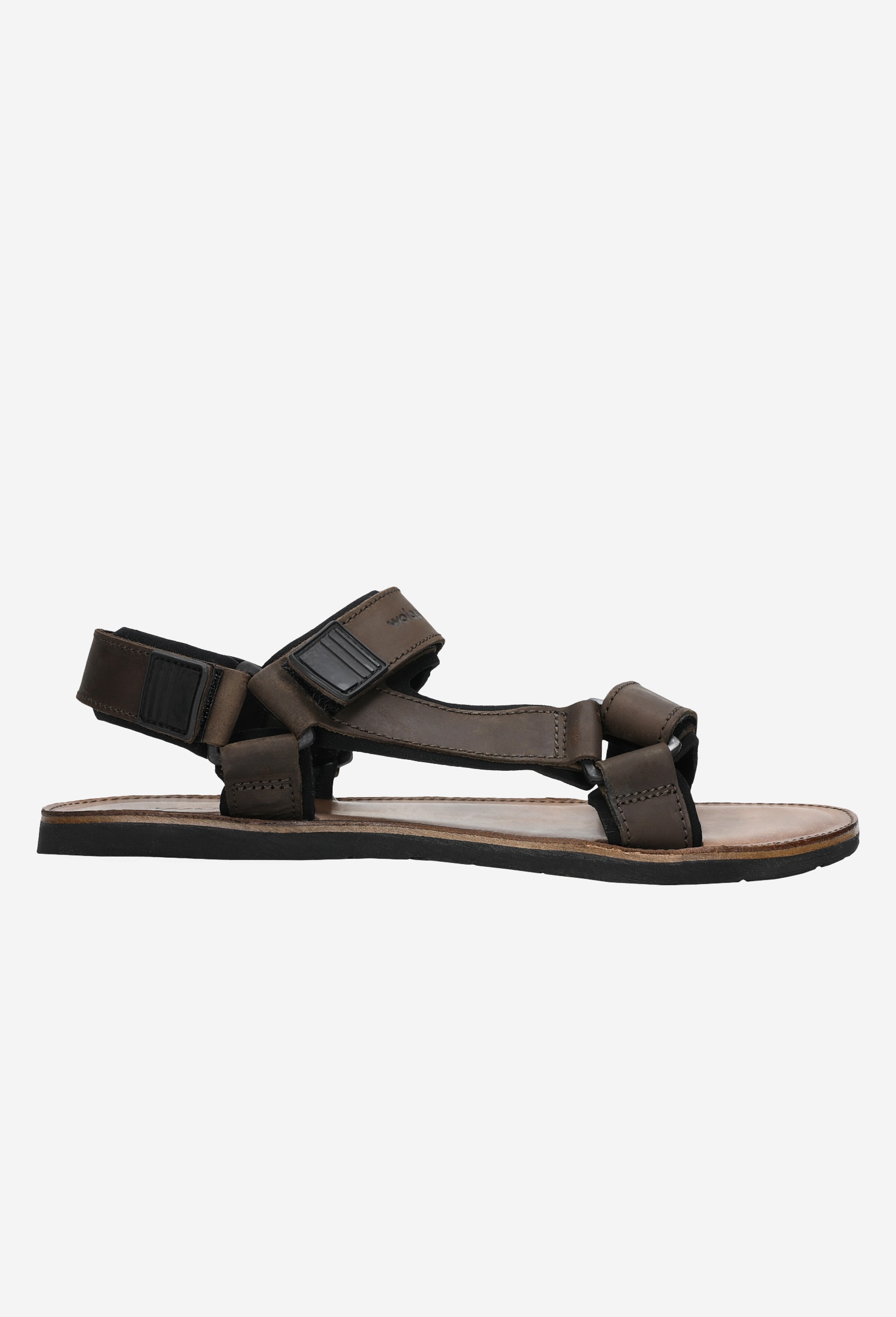 Granatowe sandały męskie z regulowanymi paskami