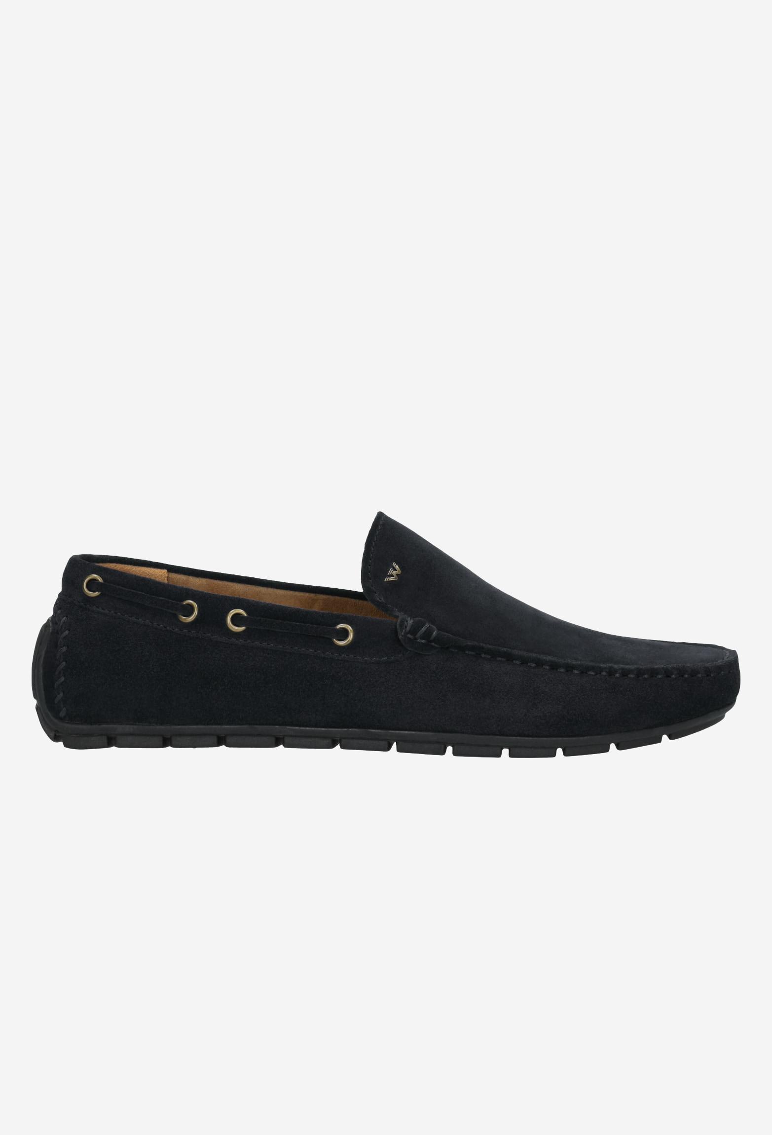 Granatowe klasyczne mokasyny męskie