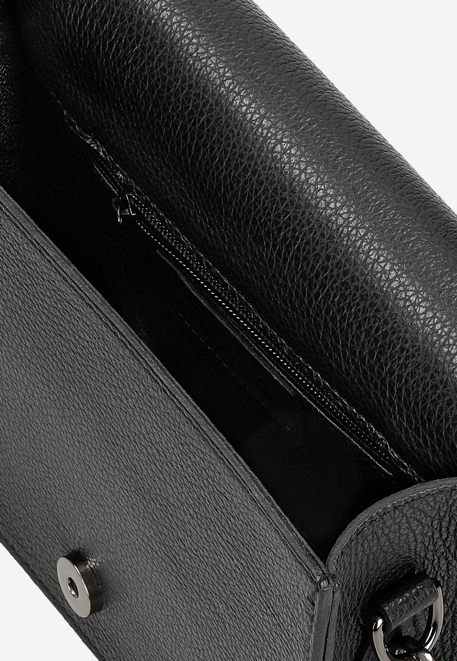 Elegancka czarna torebka damska z tłoczeniem