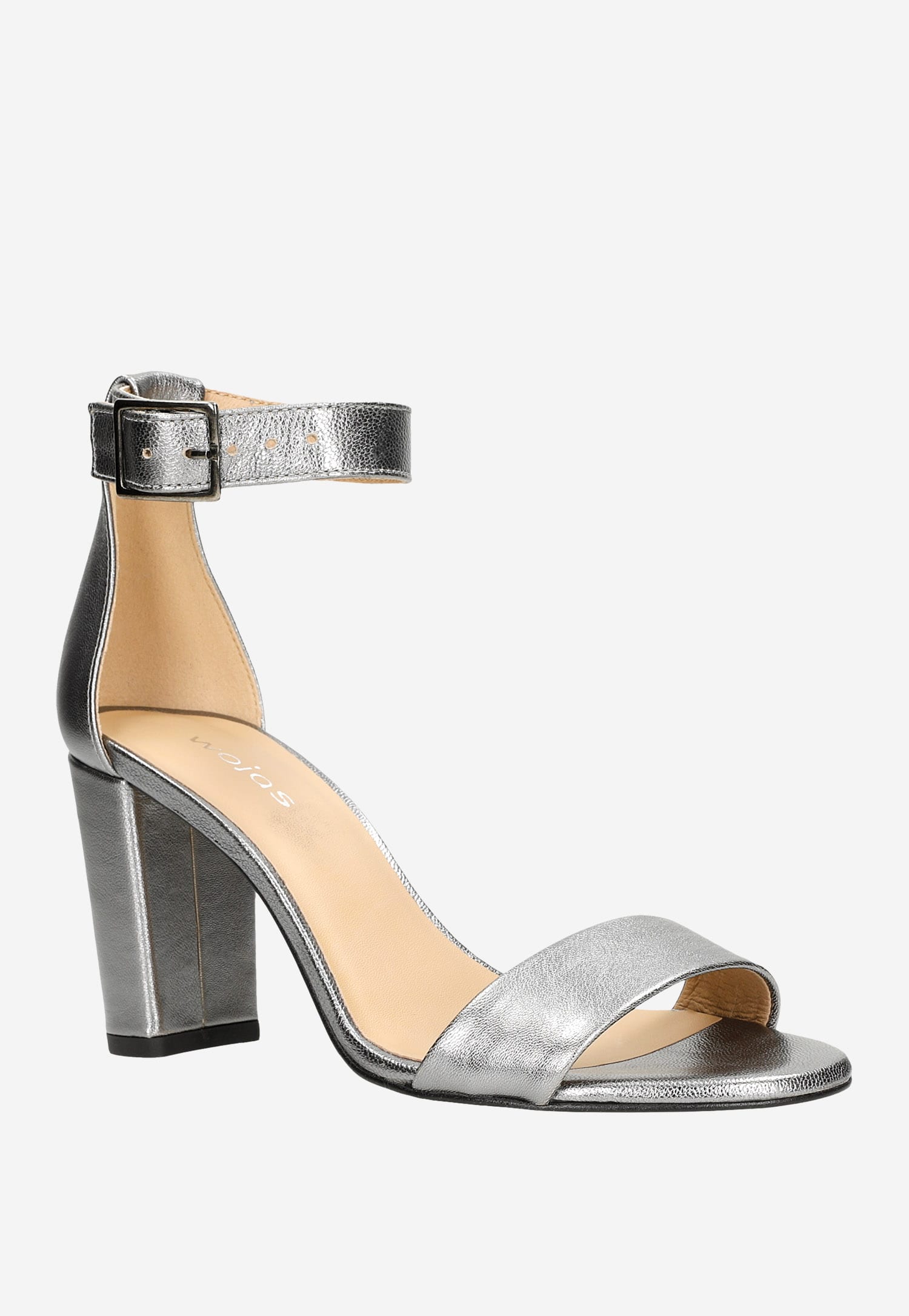 Czarne welurowe sandały damskie na słupku