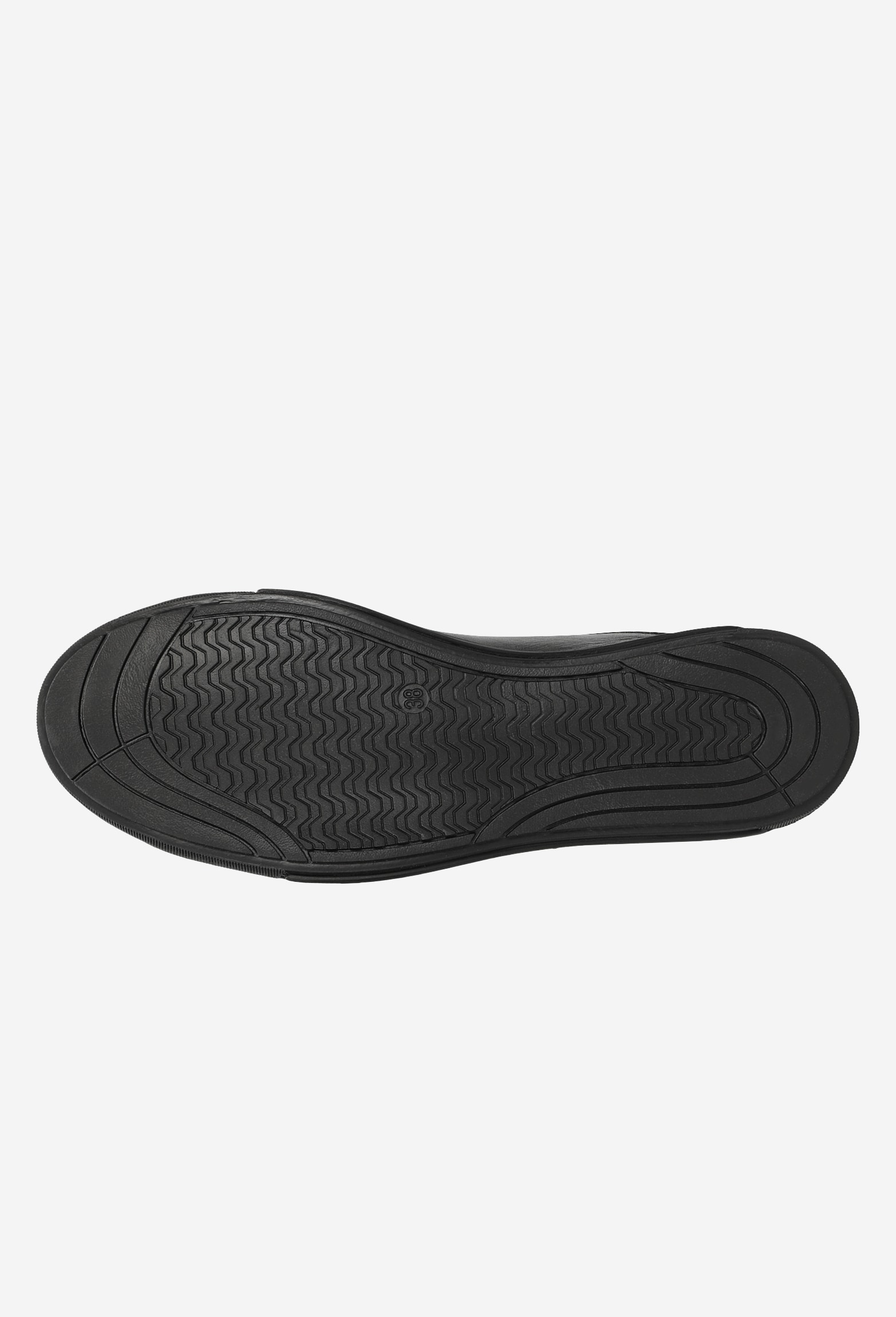 Czarne trampki damskie z metalowymi zdobieniami