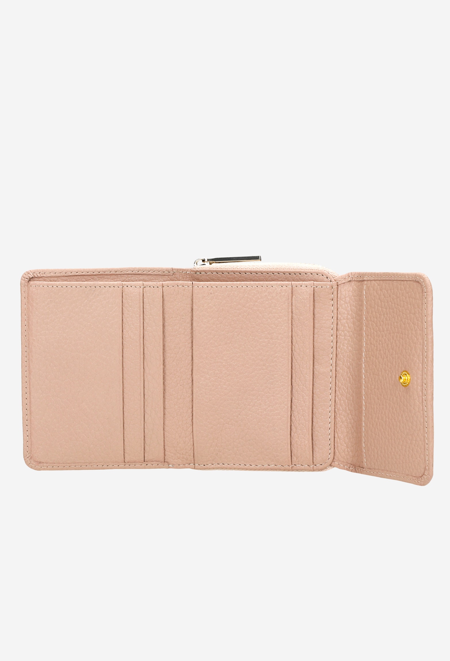 Czerwony lakierowany portfel damski z tłoczeniem