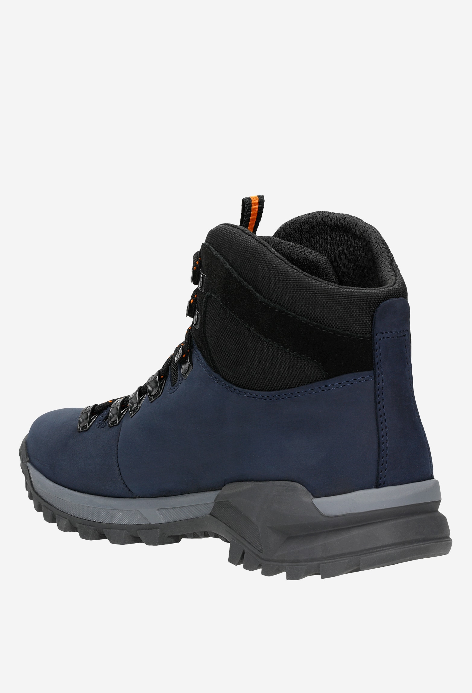 Czarne trzewiki trekkingowe z łączonych materiałów