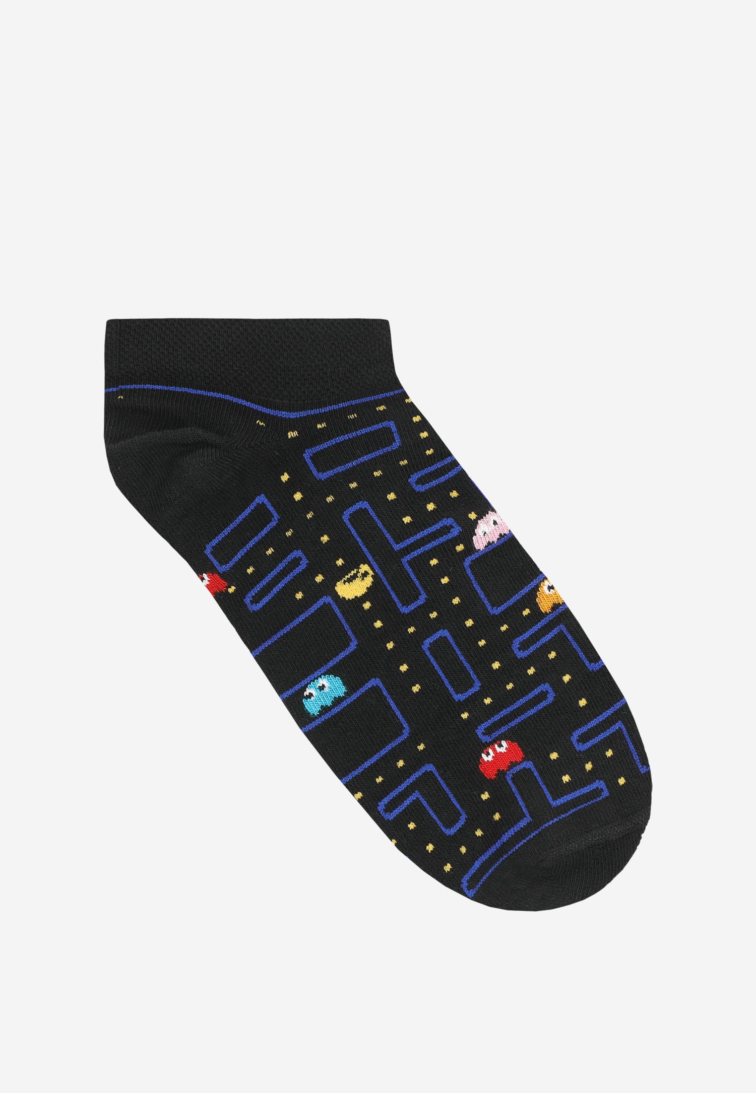 Czarne stopki z motywem Pac-Mana