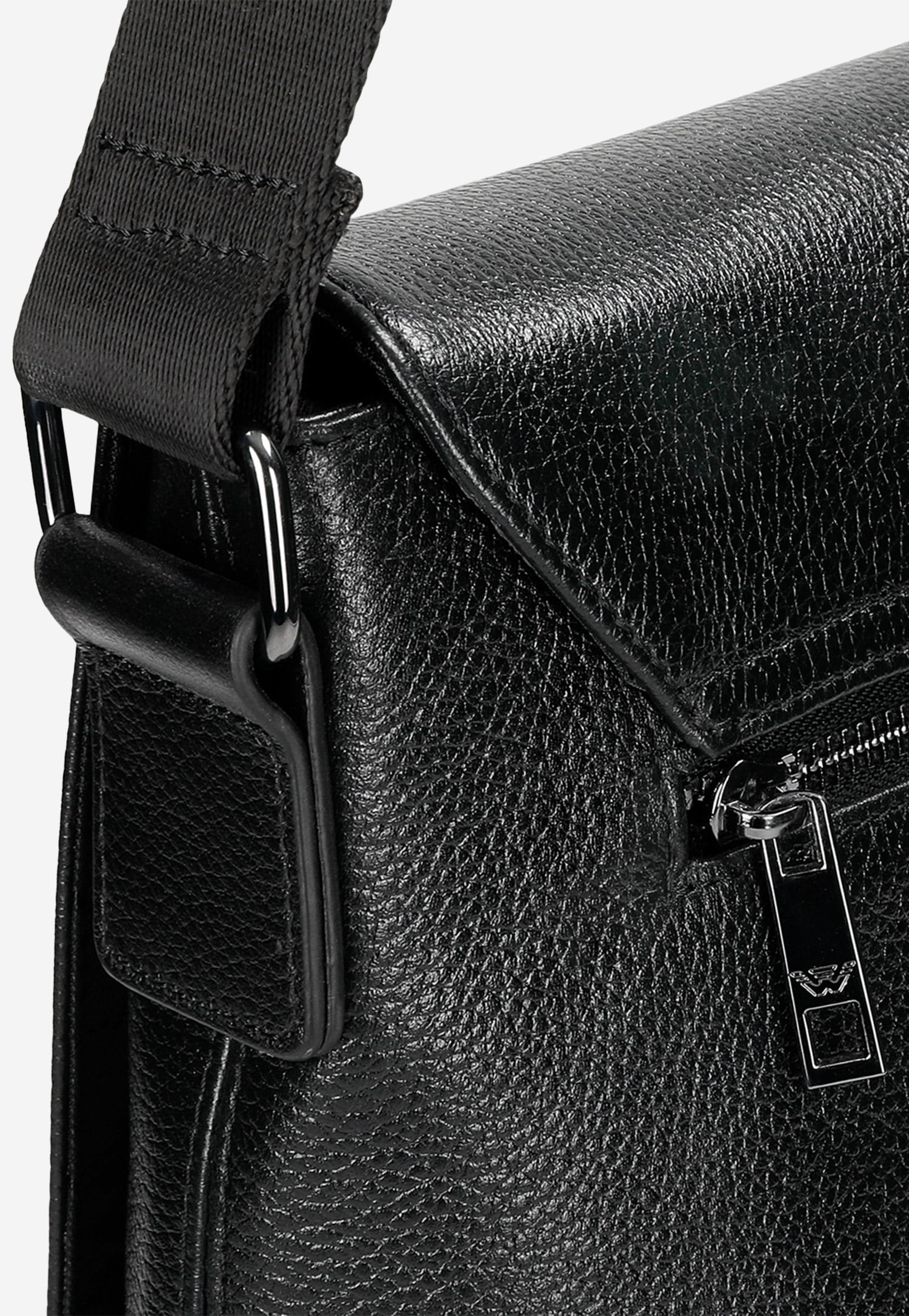 Brązowa skórzana torba męska